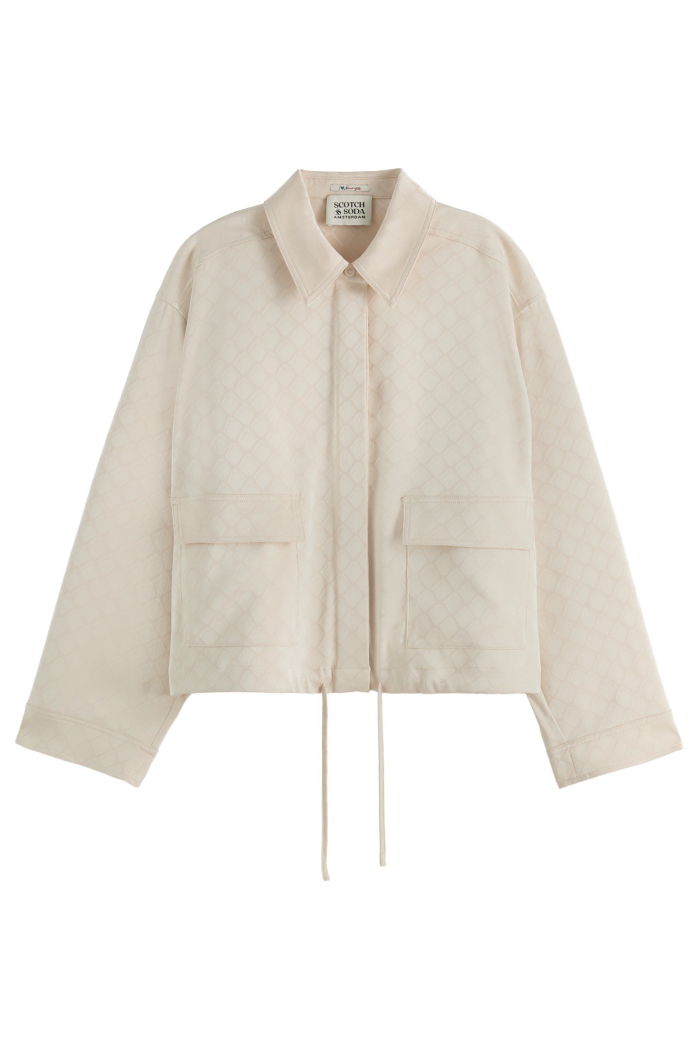 SATIN JACQUARD UTILITY SHIRT CALICO 1