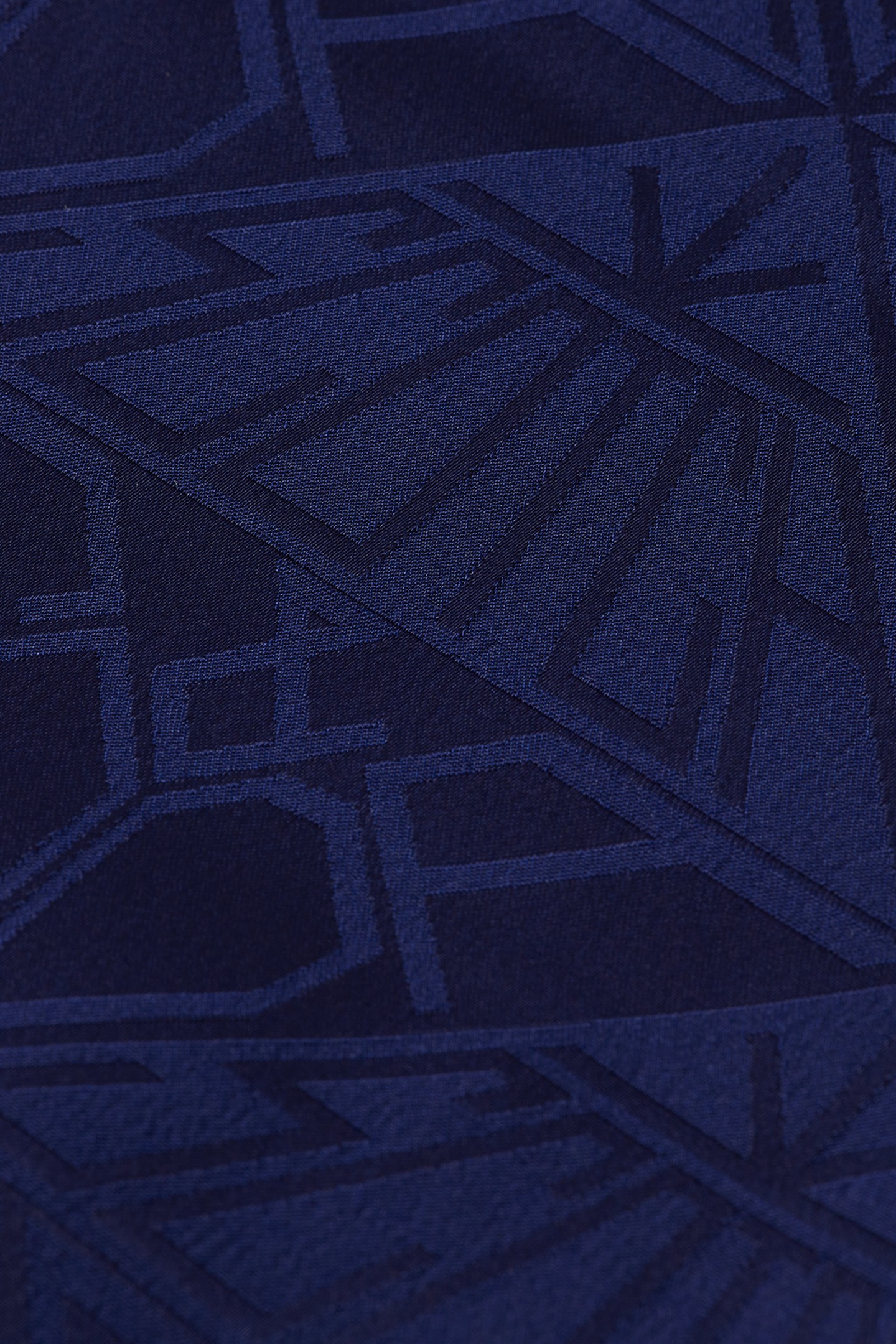 SATIN JACQUARD UTILITY SHIRT NAVY 2