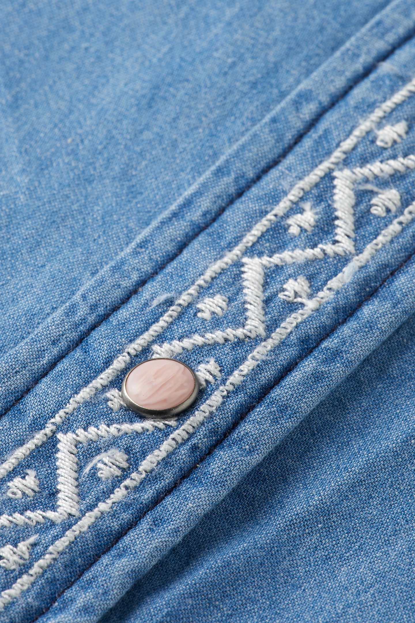 WASHED OUT LIGHTWEIGHT DENIM SHIRT WASHED INDIGO 3