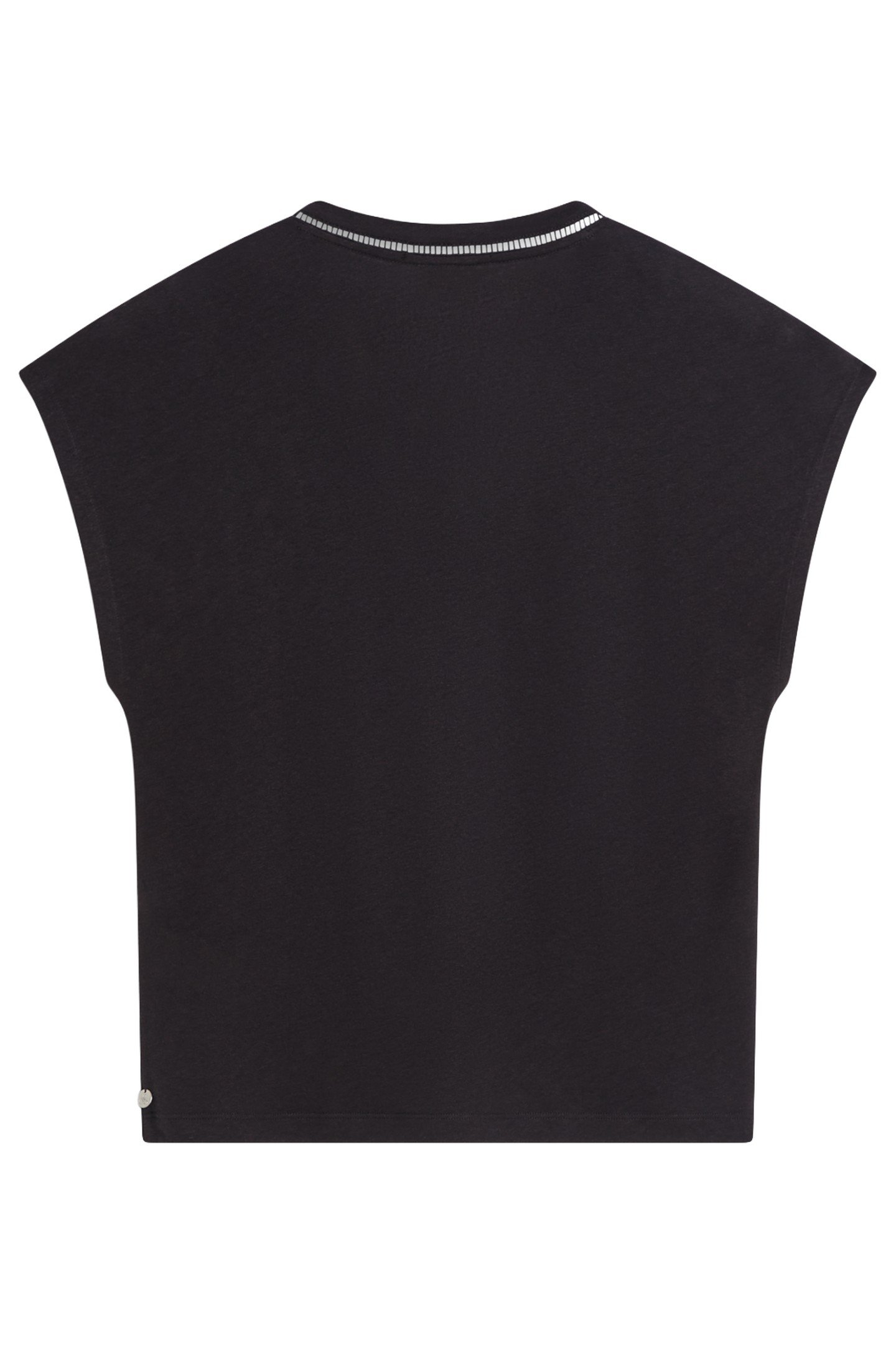 COTTON LINEN V-NECK T-SHIRT PEACH PINK 6