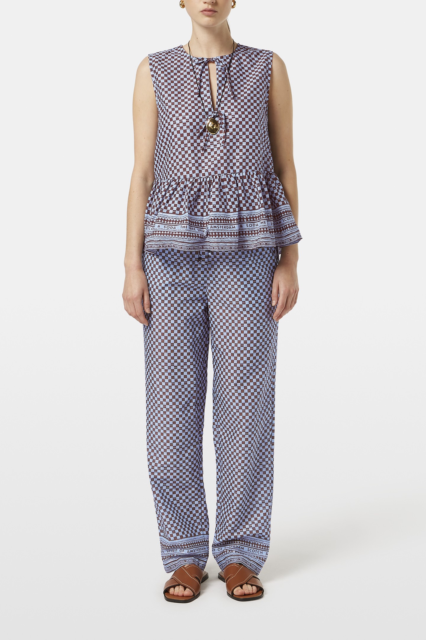 BOW DETAILS TOP BLOCK PRINT 1