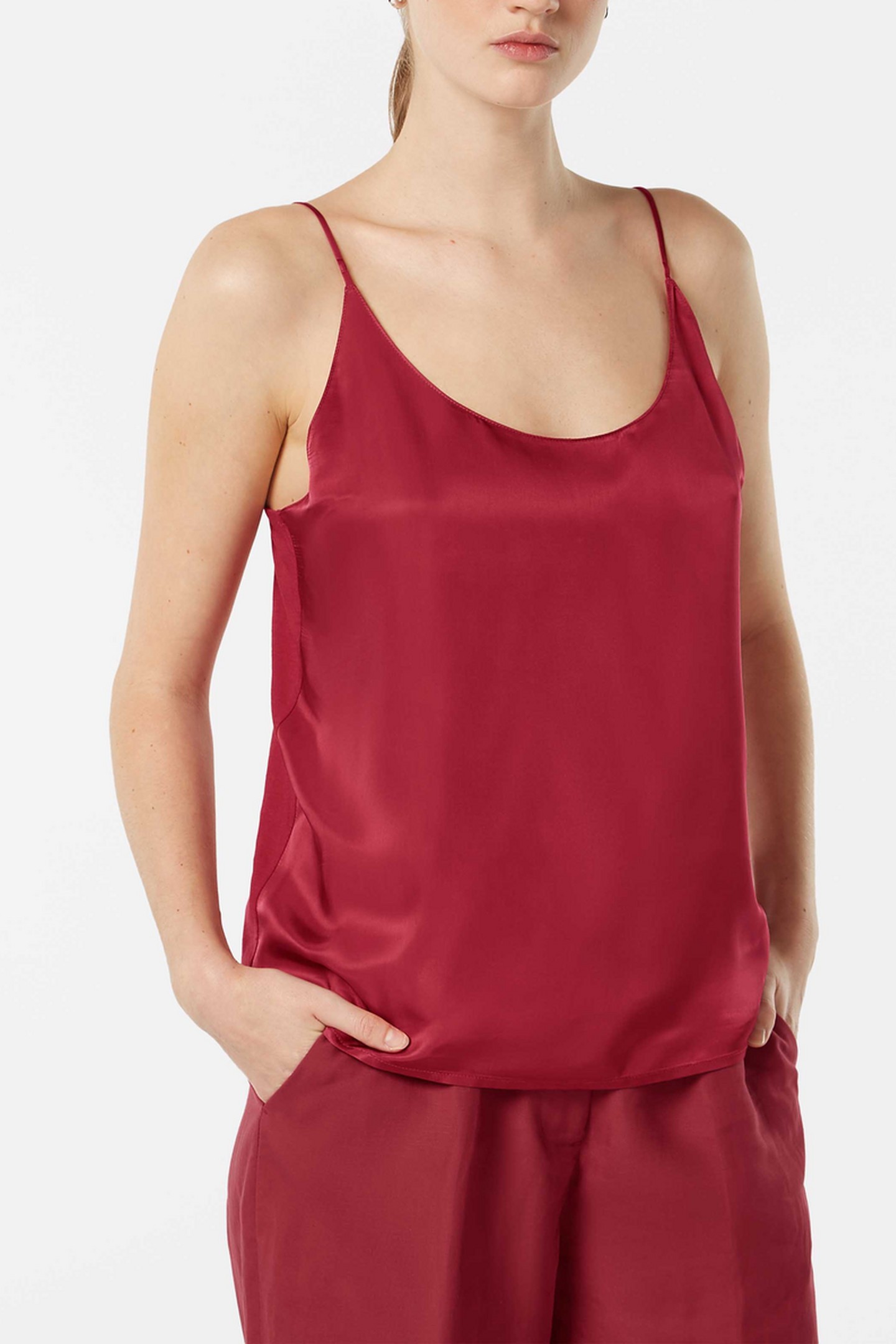 JERSEY WOVEN TANK ABSTRACT SUN PINK 2