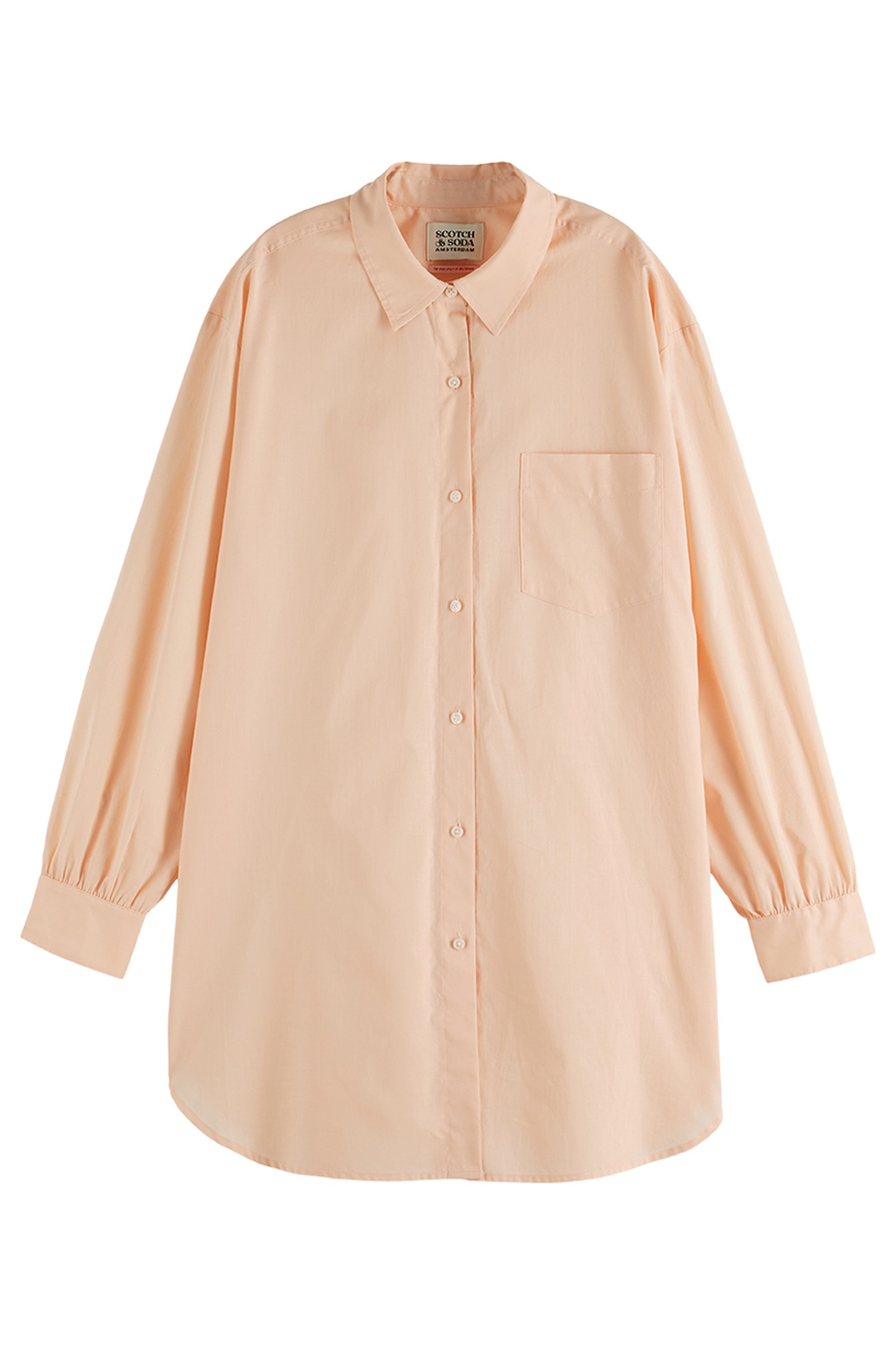OVERSIZED LIGHT WEIGHT COTTON SHIRT COLD BREW 4
