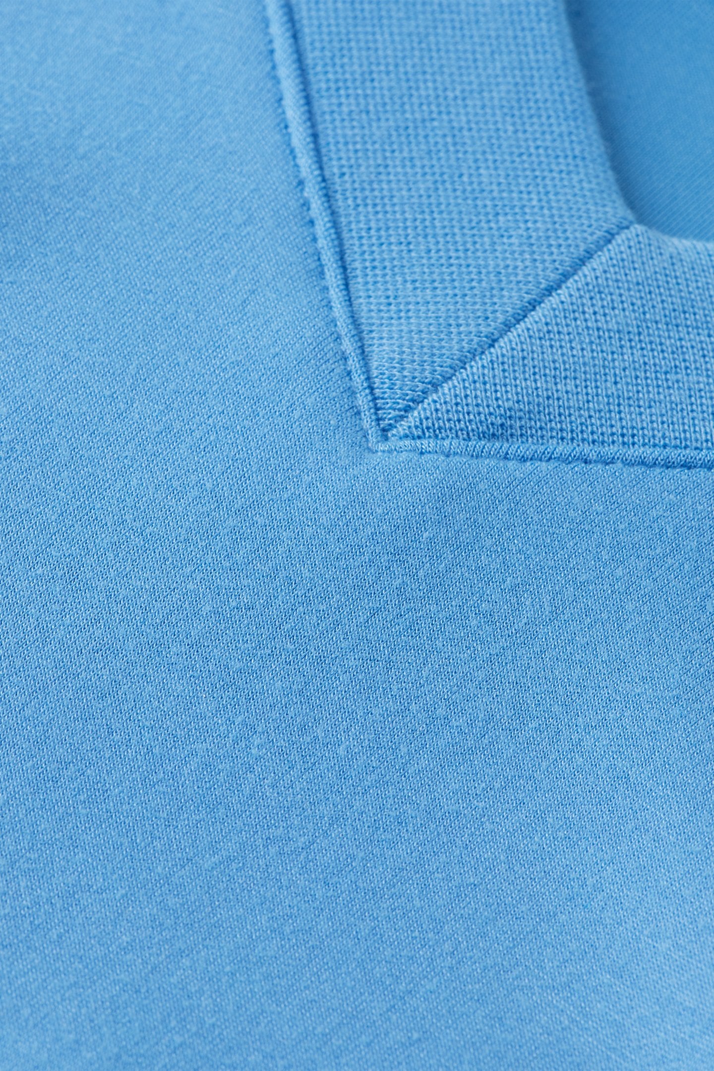 V-NECK MODAL SWEATSHIRT AQUA BLUE 6