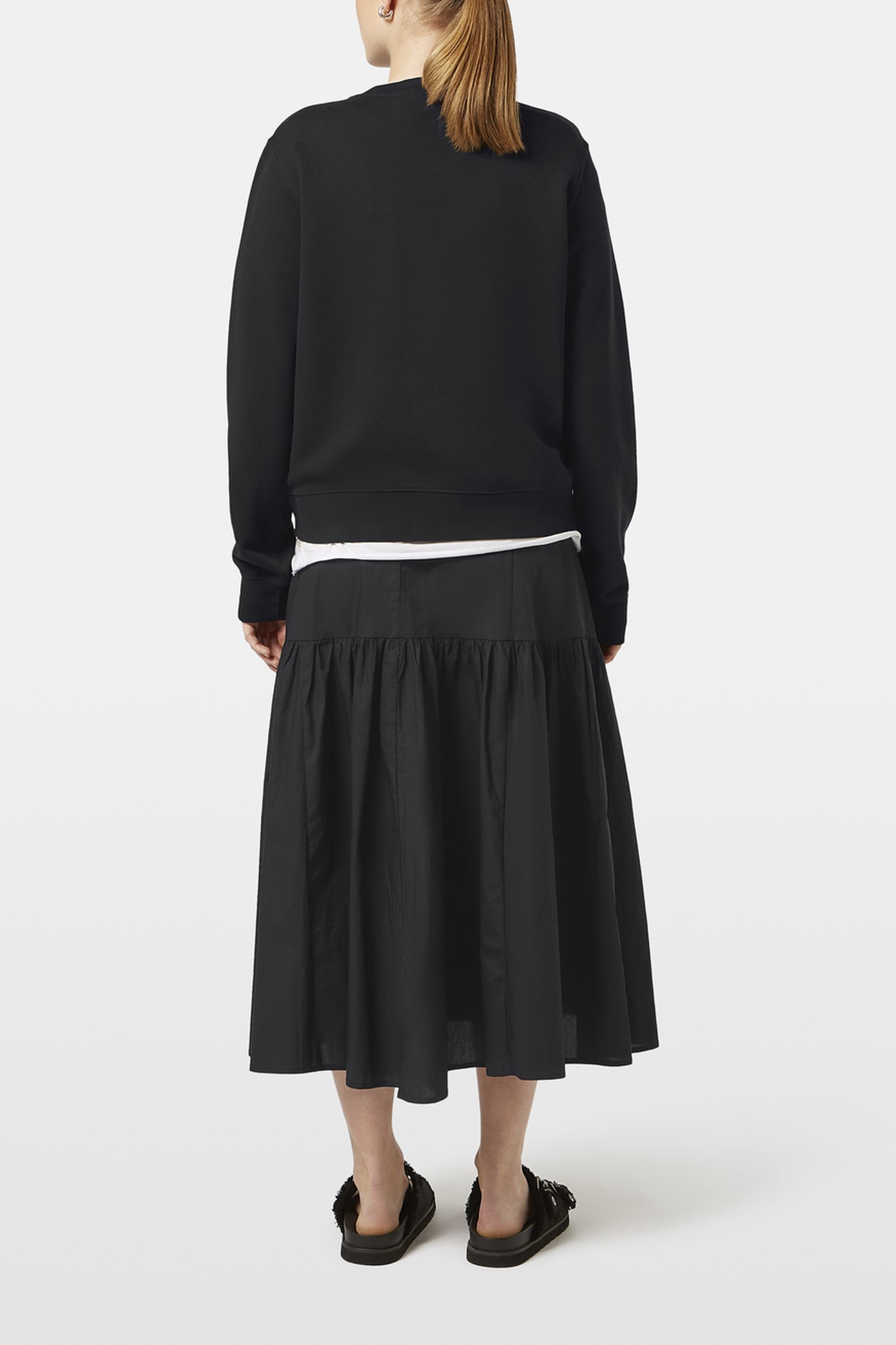 CHEST ARTWORK REGULAR FIT SWEATSHIRT BLACK 3