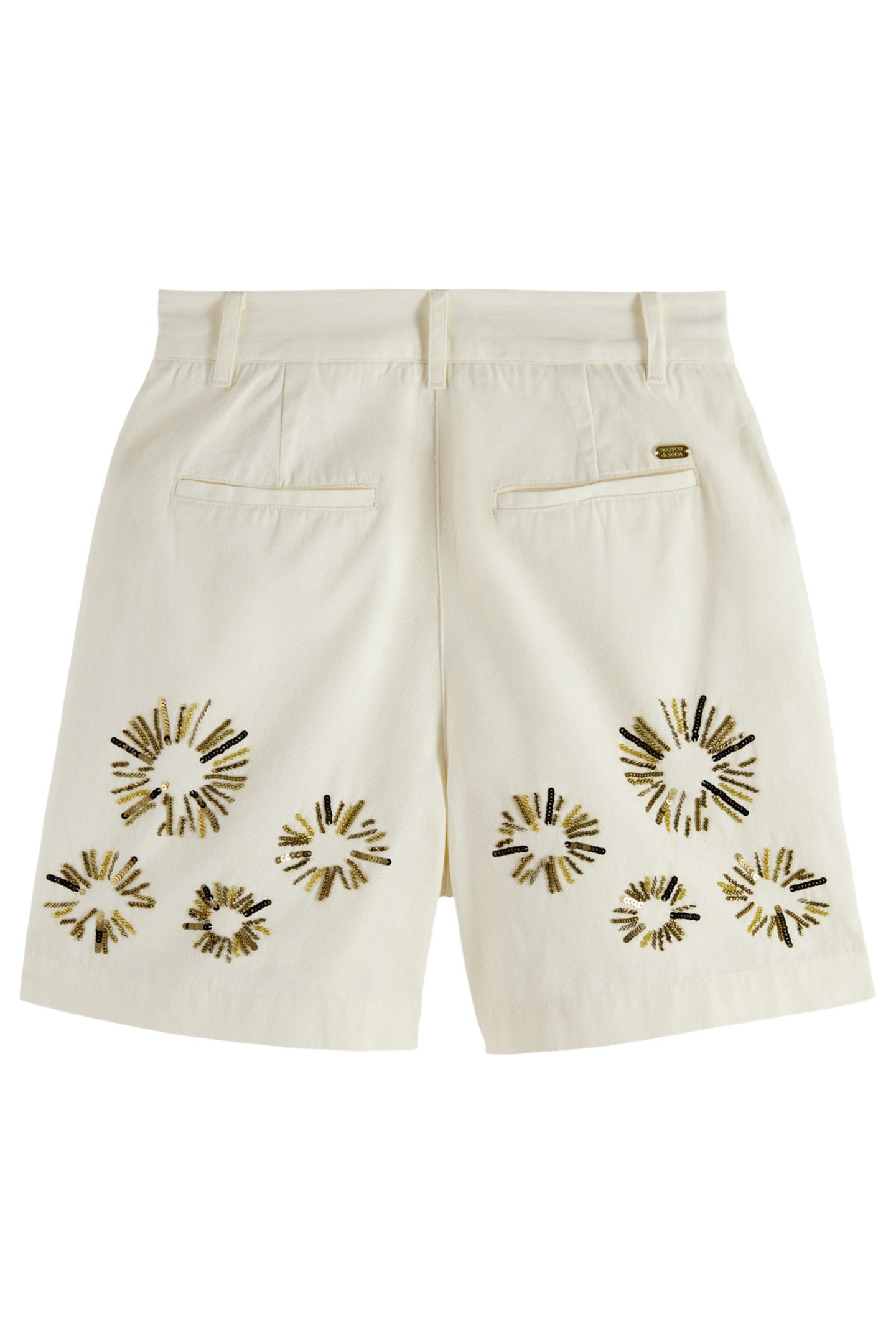 EMBELLISHED HIGH RISE SHORTS SOFT ICE 7