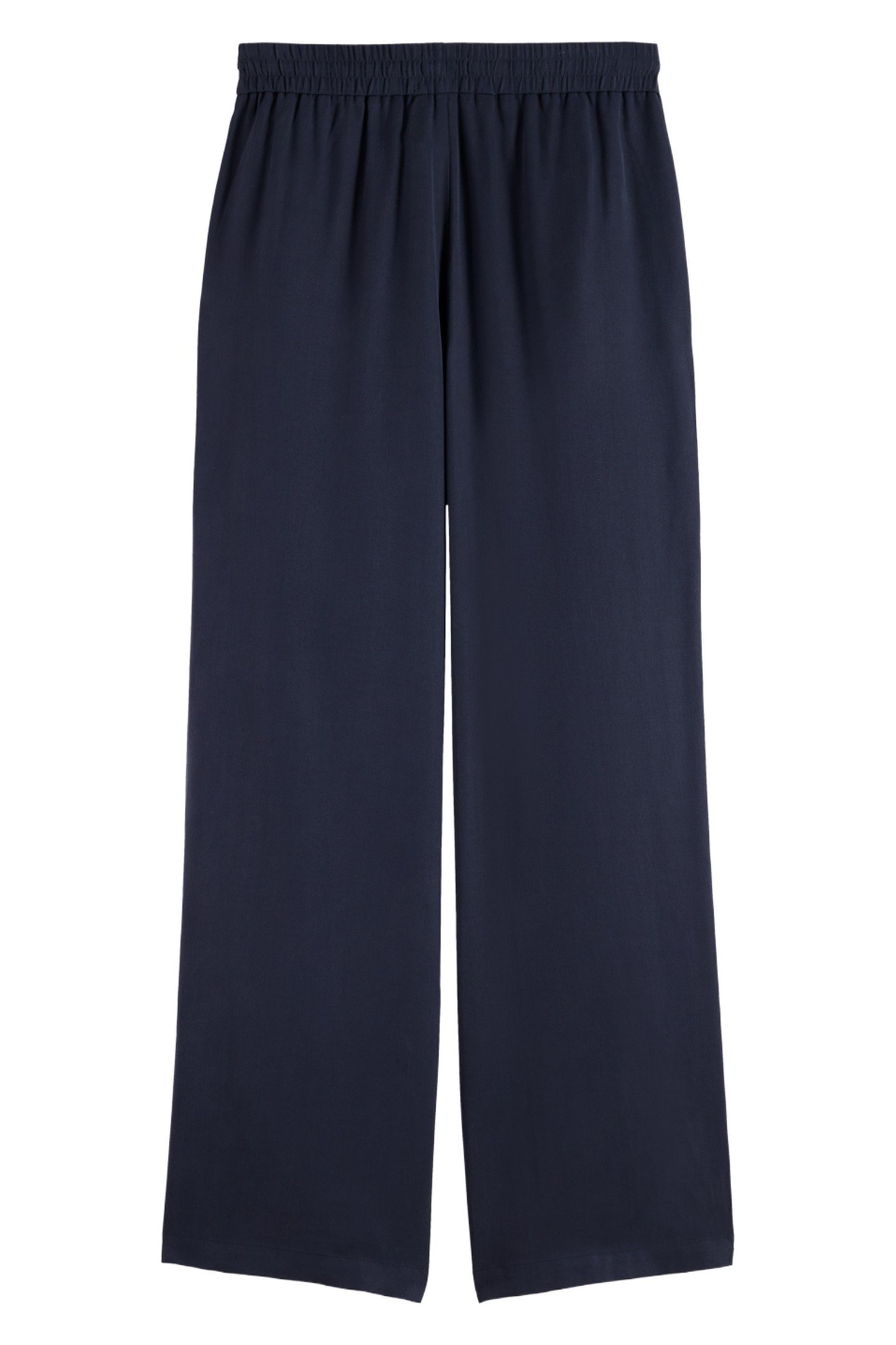 GIA - MID RISE WIDE LEG ELASTICATED TROUSERS MIDNIGHT BLUE 5