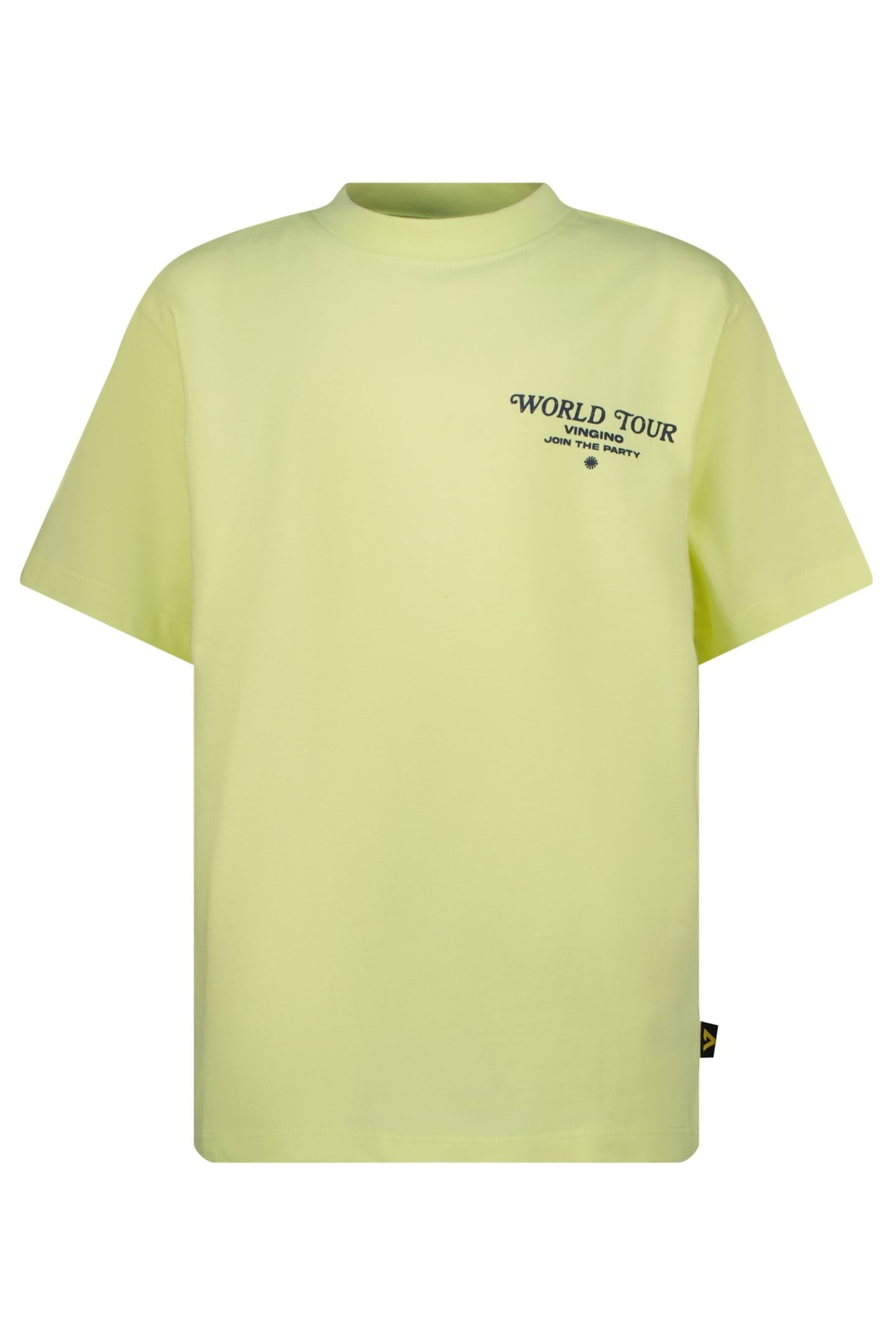 BOYS HAES T-SHIRT PALE LIME YELLOW 1