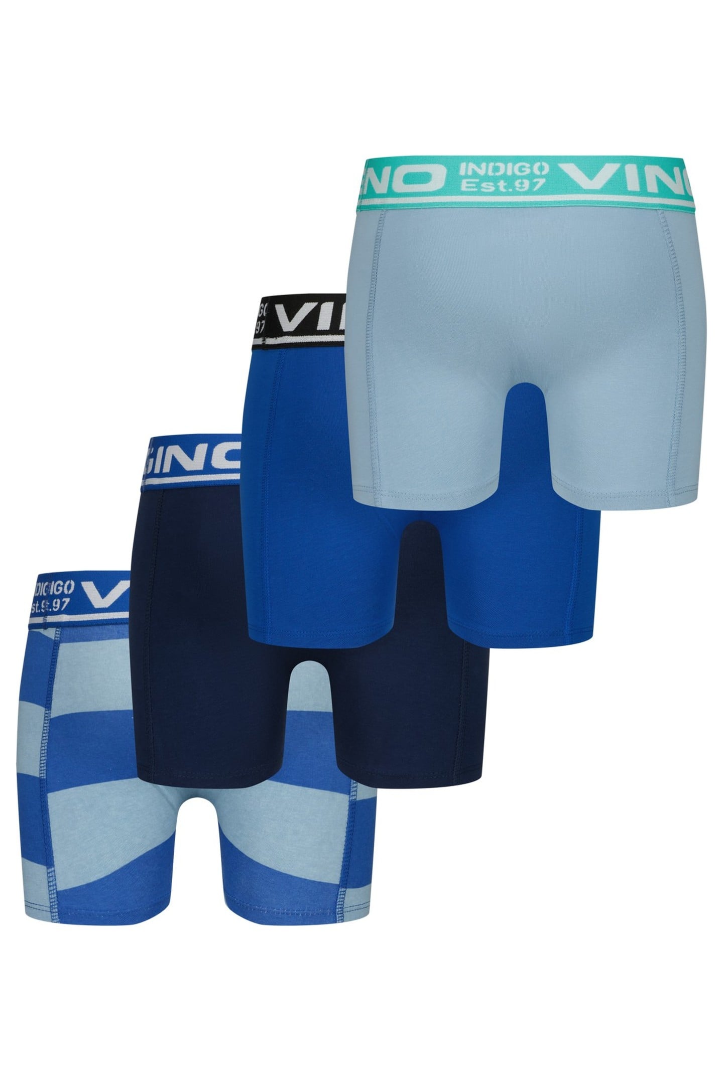 BOYS B-SO26 BLUE 4PACK BOXER SEASCAPE BLUE 10