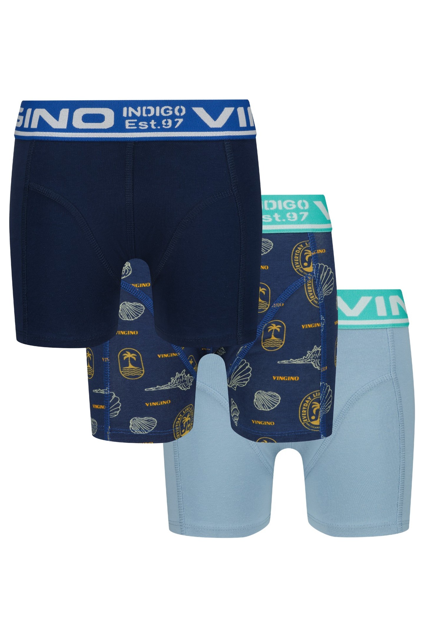 BOYS B-SO26 SEA 3 PACK BOXER DUSK BLUE 8