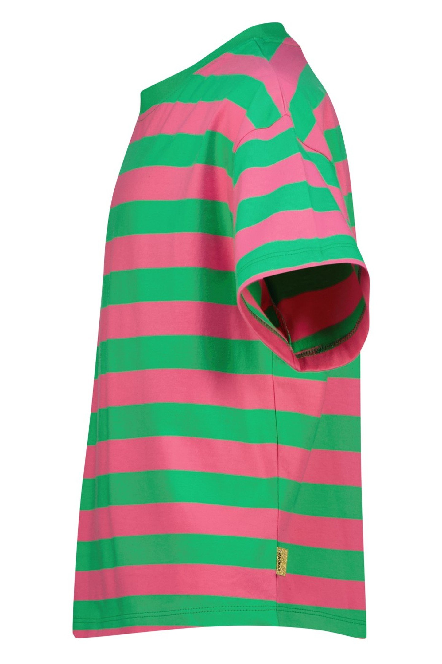 GIRLS BASIC STRIPE TEE T-SHIRT ISLAND GREEN 3