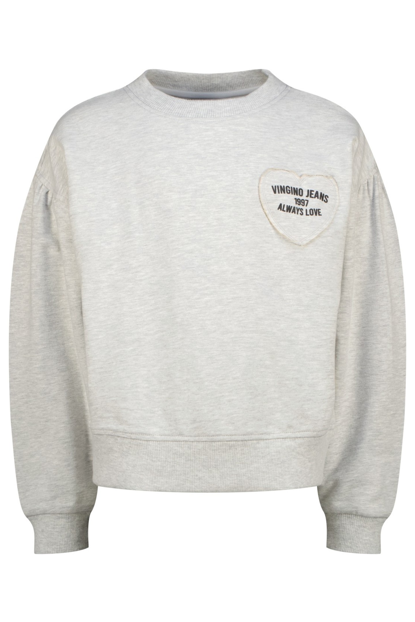 GIRLS NORANIE SWEATER LIGHT GREY MELEE 1