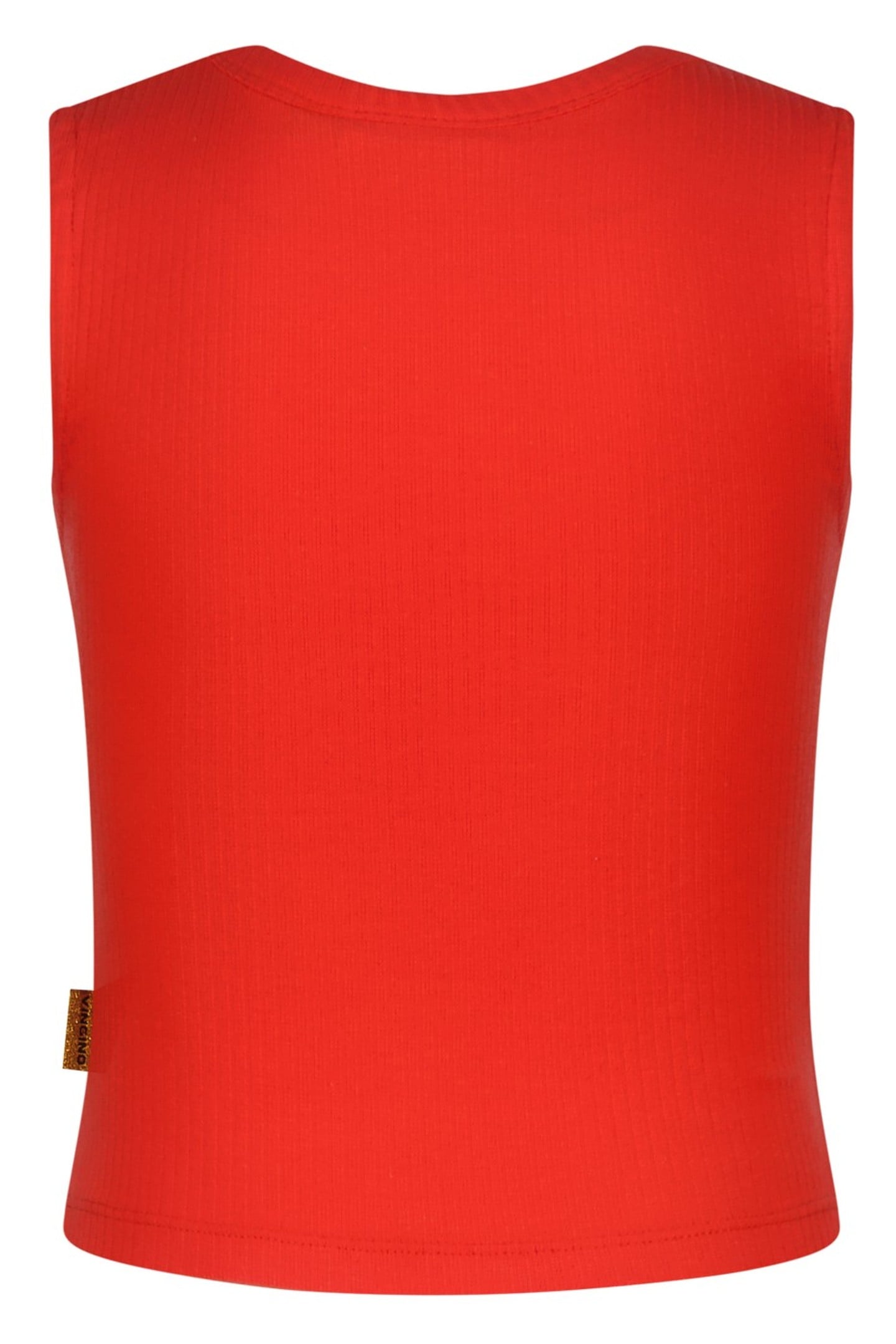 GIRLS BASIC-CROP RIB TOP TOP BREEZE RED 2