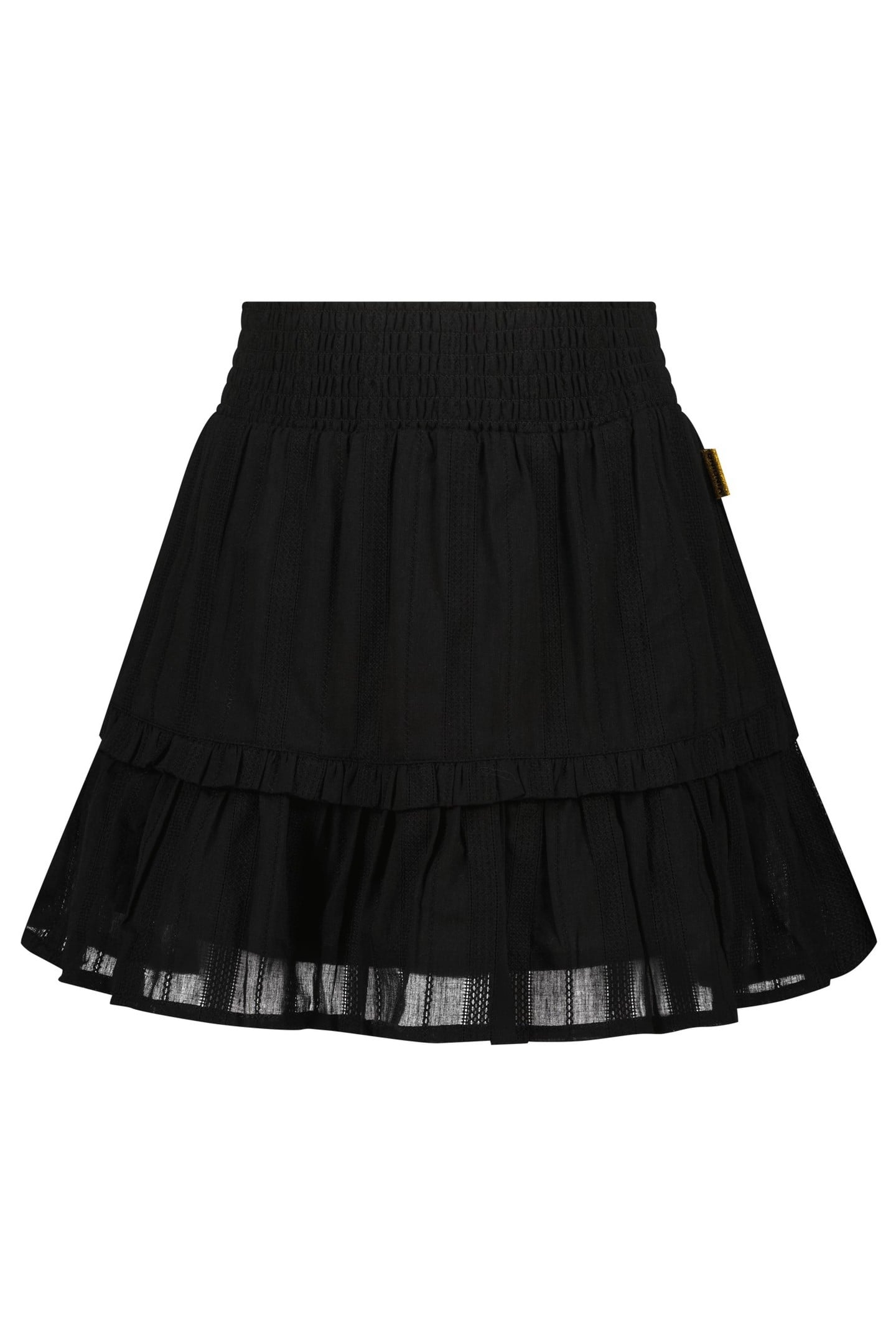 GIRLS QARINA MIDI SKIRT DEEP BLACK 1