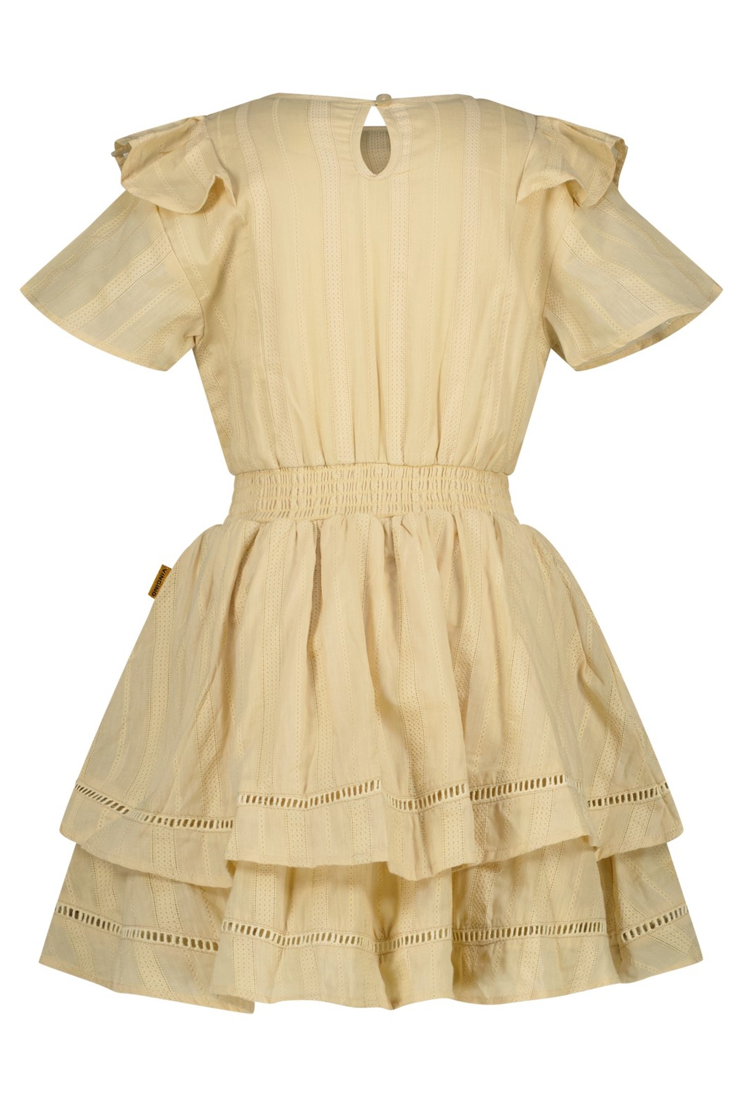 GIRLS POUA MIDI DRESS PEBBLE 2