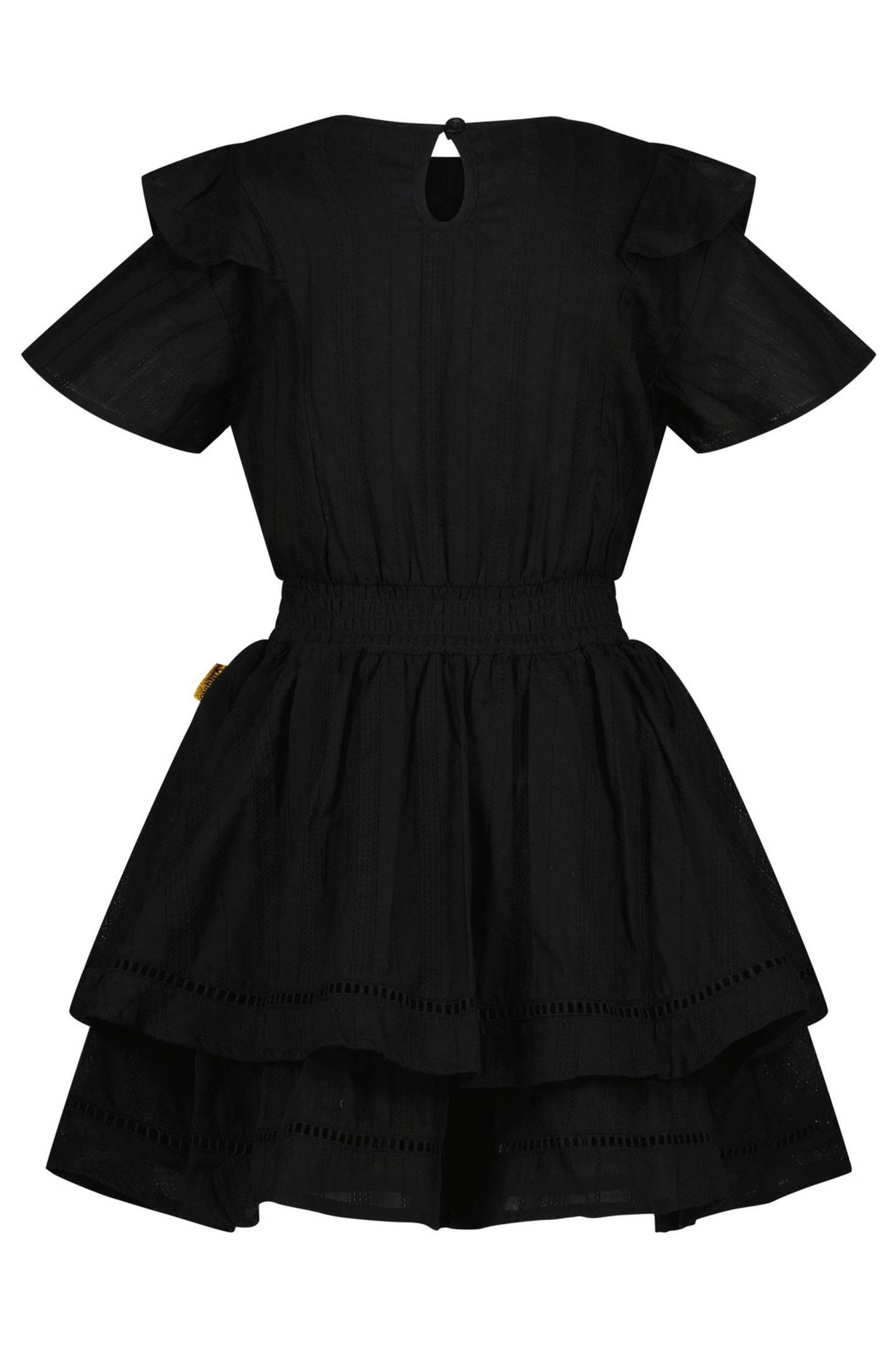GIRLS POUA MIDI DRESS DEEP BLACK 2