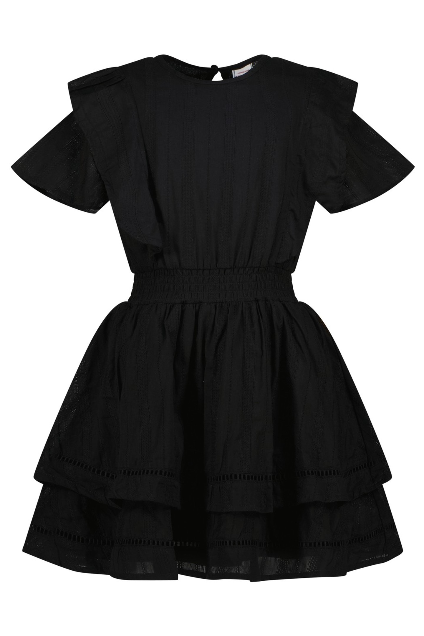 GIRLS POUA MIDI DRESS DEEP BLACK 1