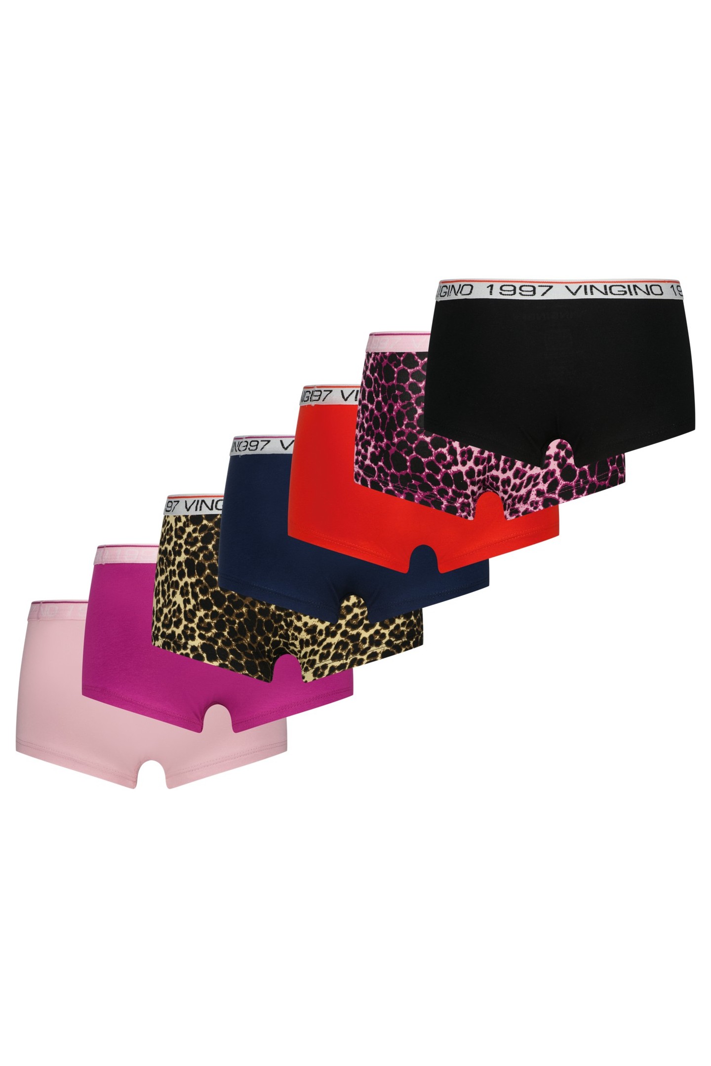 GIRLS G-SO26-10 MULTI 7 PACK HIPSTER ASTER PINK 1