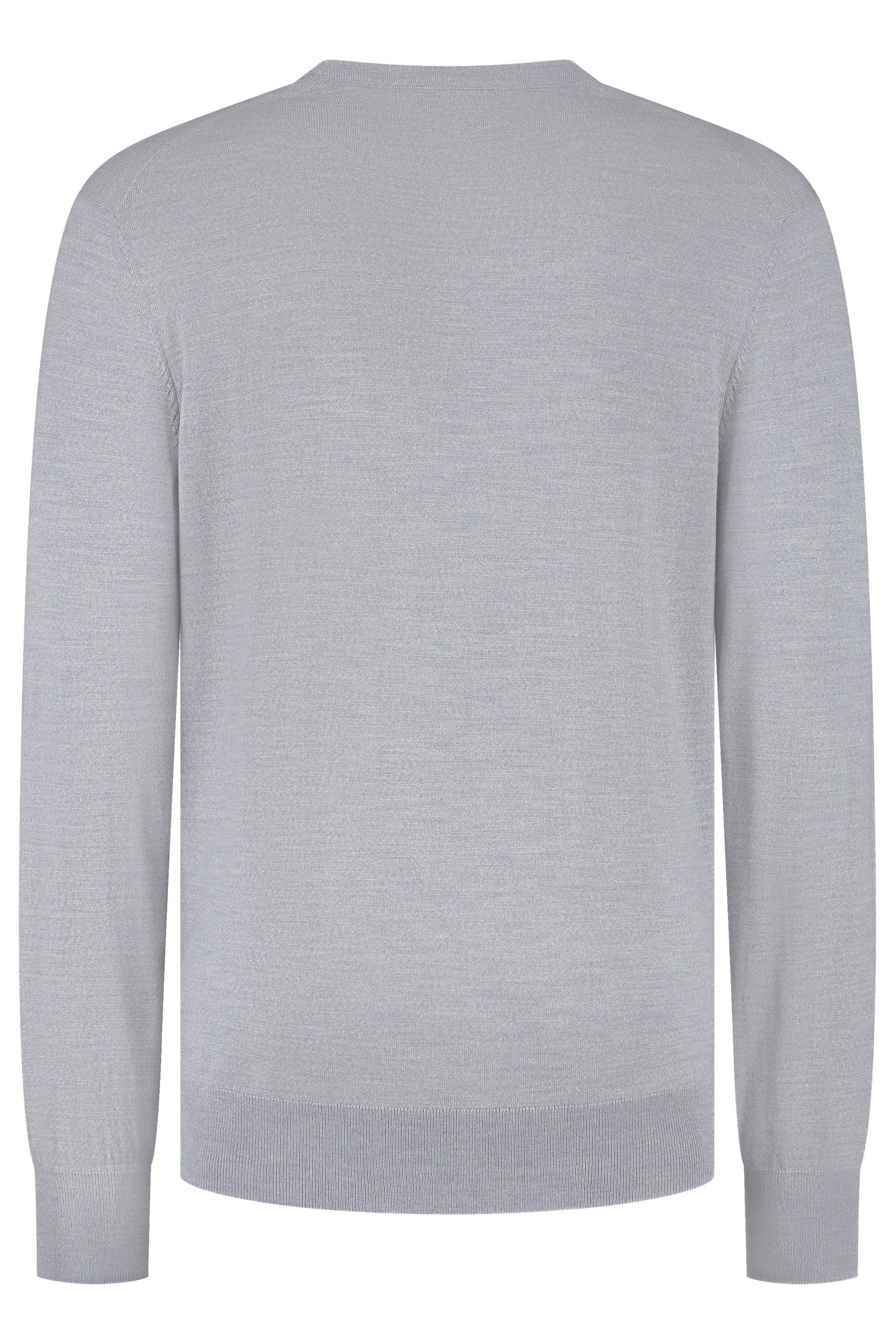 V NECK100% MERINO MOONSTONE GREY 3