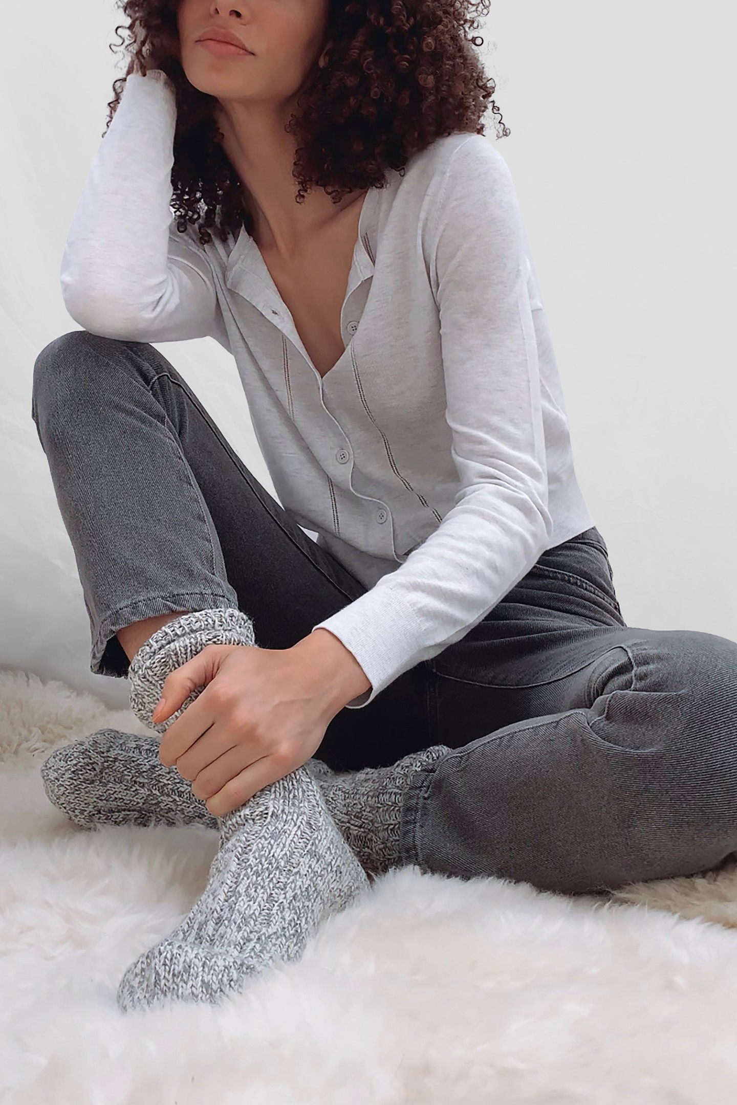 SPRING LIGHT KNTS LNGSLV CARDI DOVE GREY MEL 3