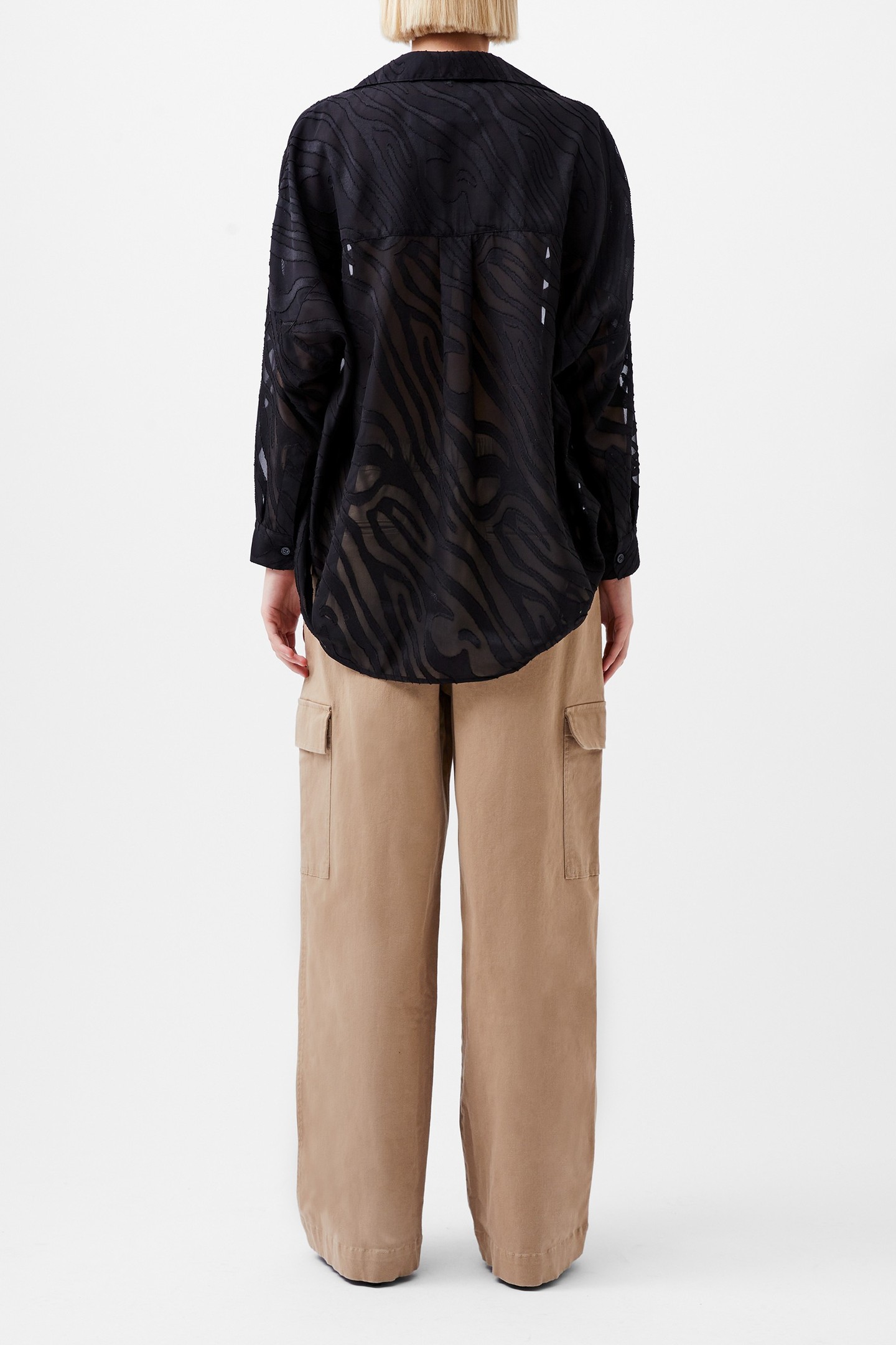 ZEBRA DEVORE POPOVER BLACK 3