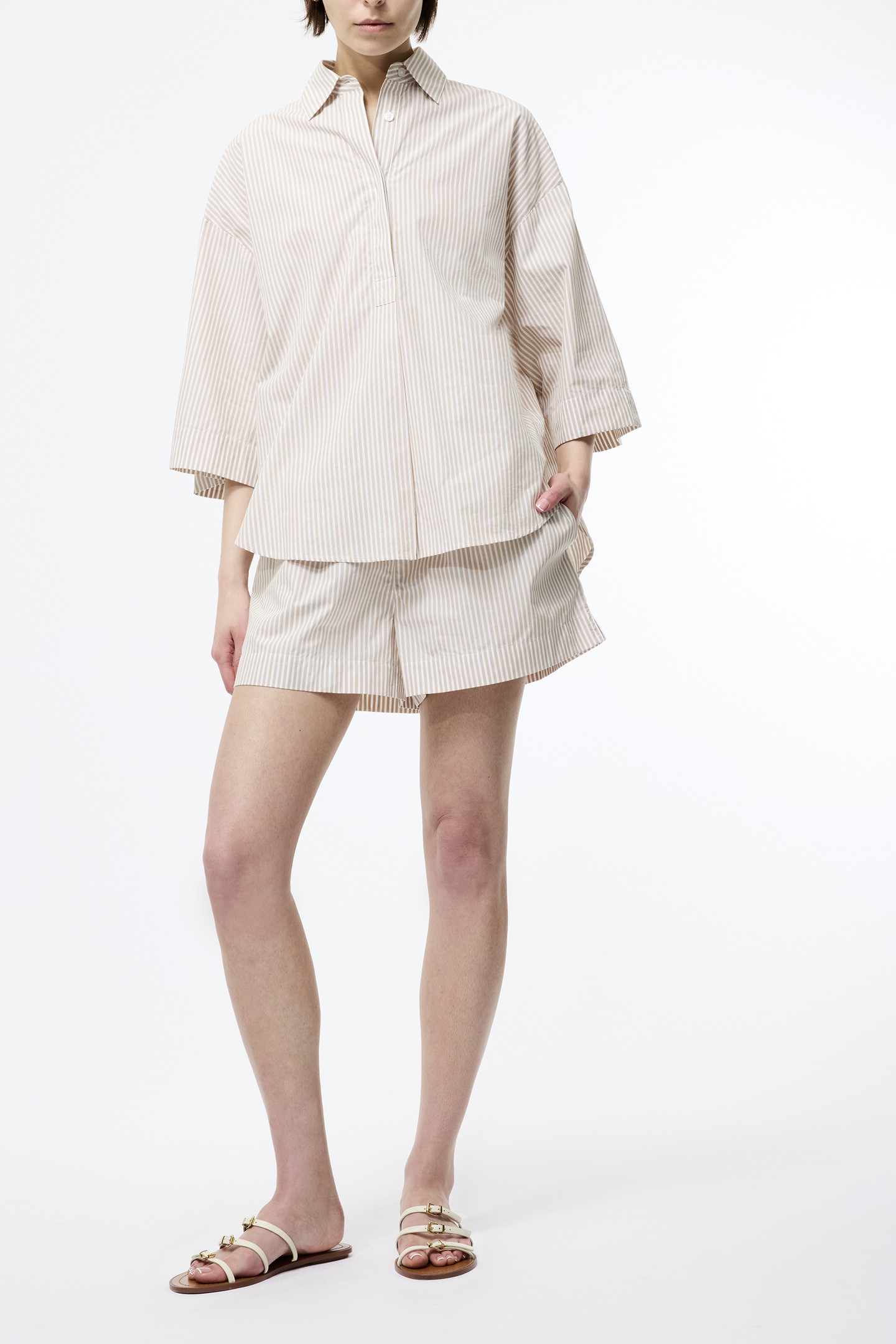 RHODES POP STRP SS POPOVR INCENSE/PORCELAIN CR by French Connection