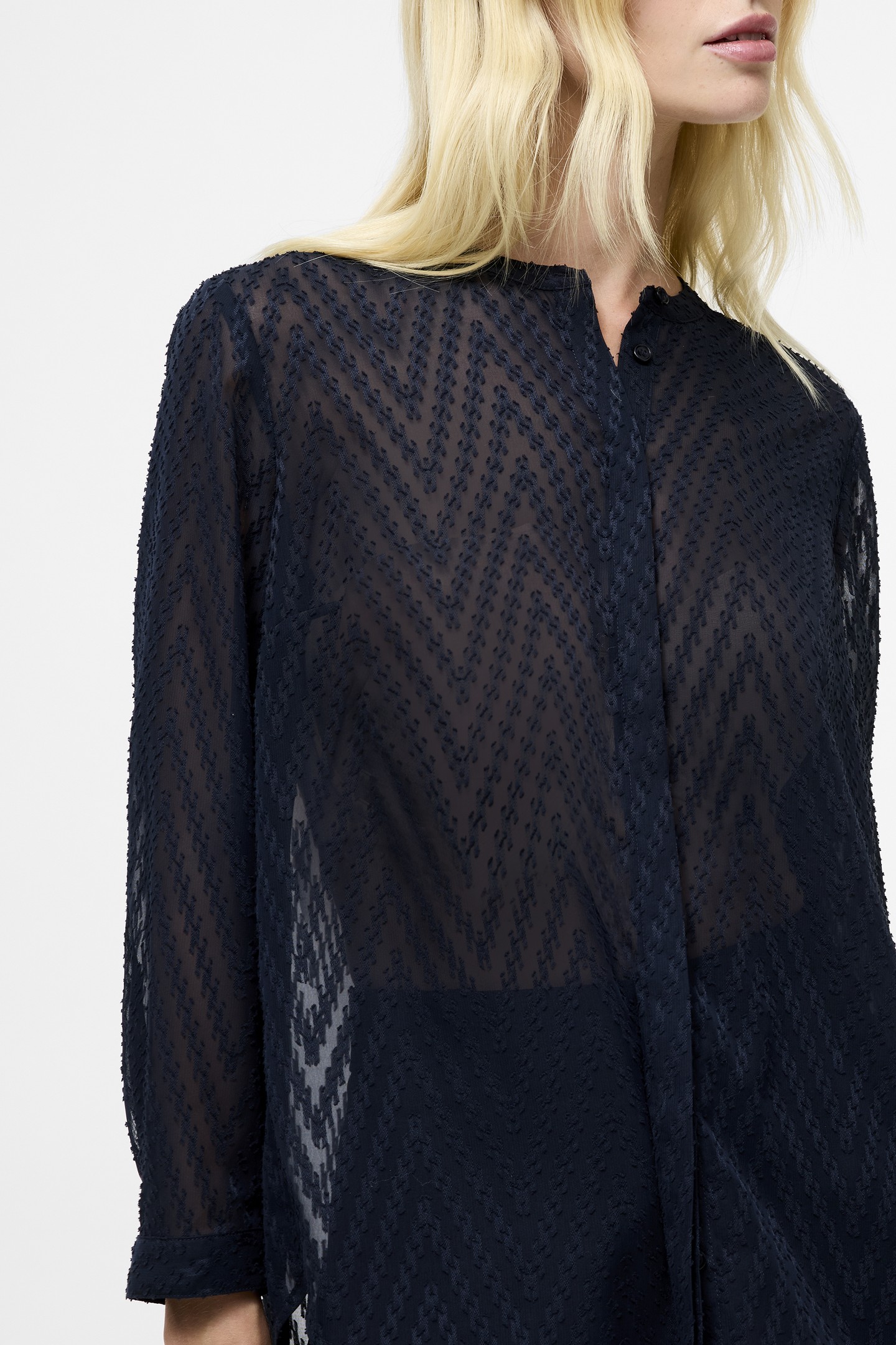 DAYTON FIL DE COUPE L/S SHIRT NAVY 5