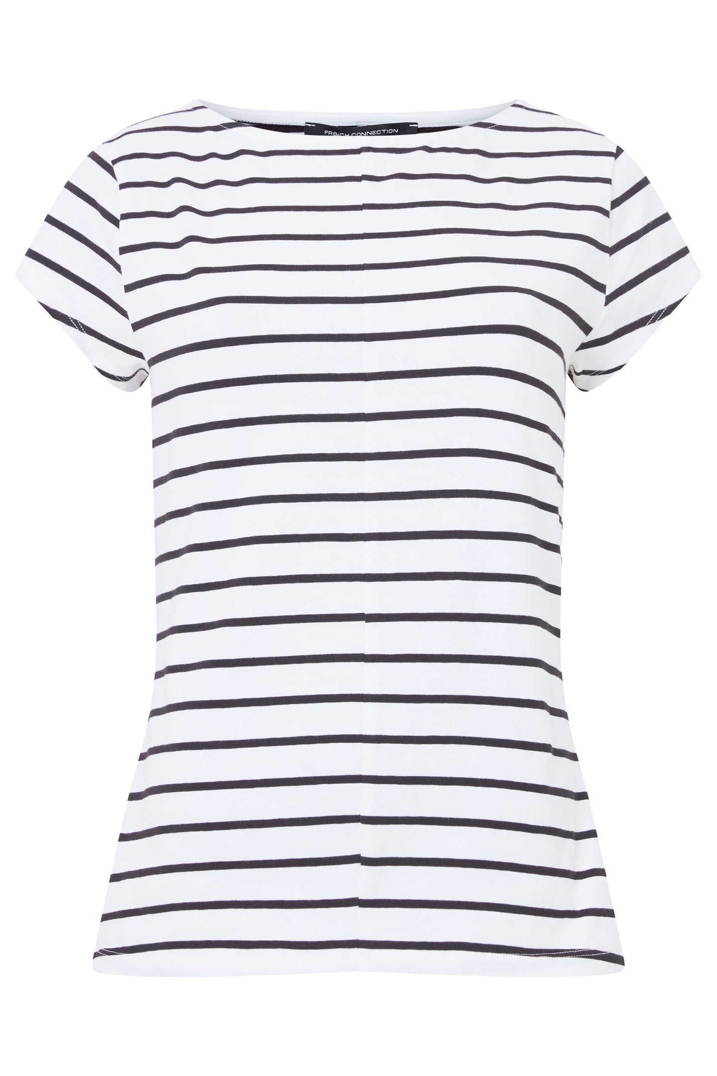 RALLIE STRIPE FITTED TEE WHITE/BLACK 3