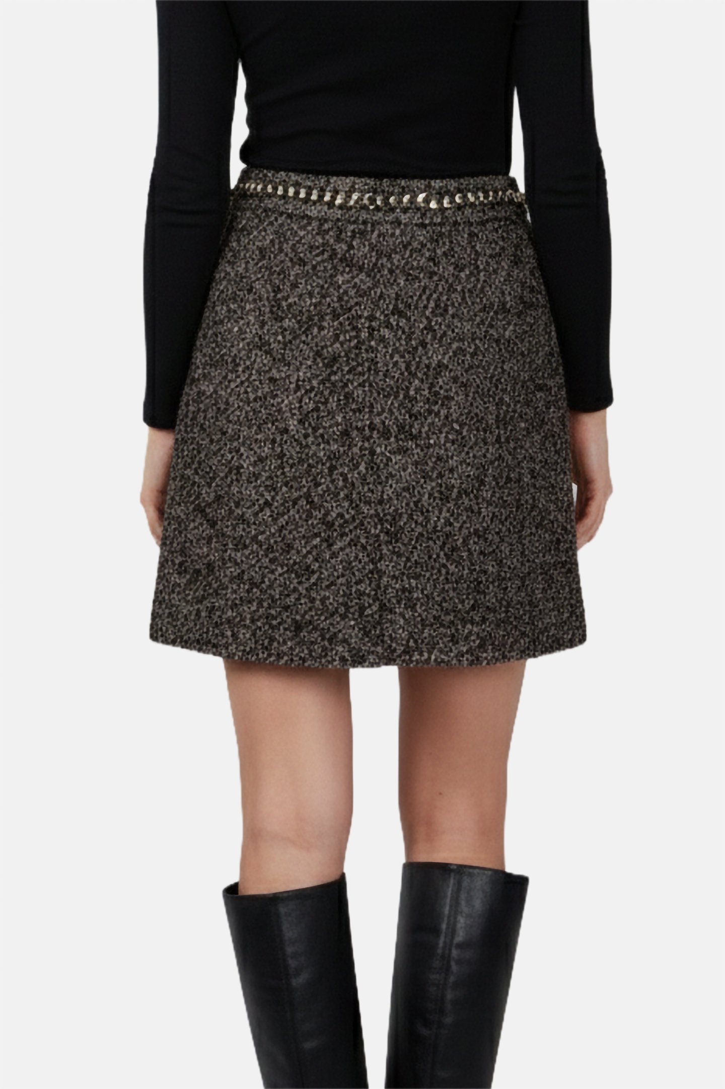 MARCIANO BY GUESS HELENE CHAIN EMBELLISHMENT BLACK AND BEIGE 3