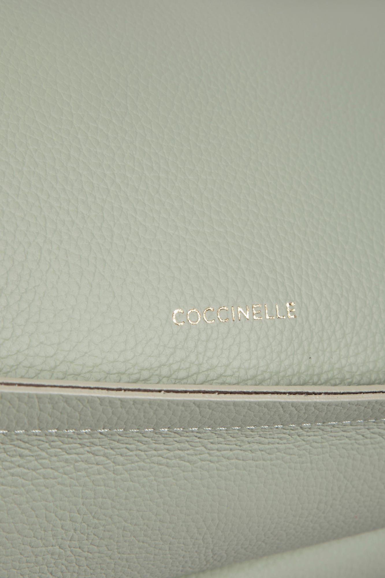 MEDIUM LEATHER SHOULDER BAG IN MINT GREEN 5