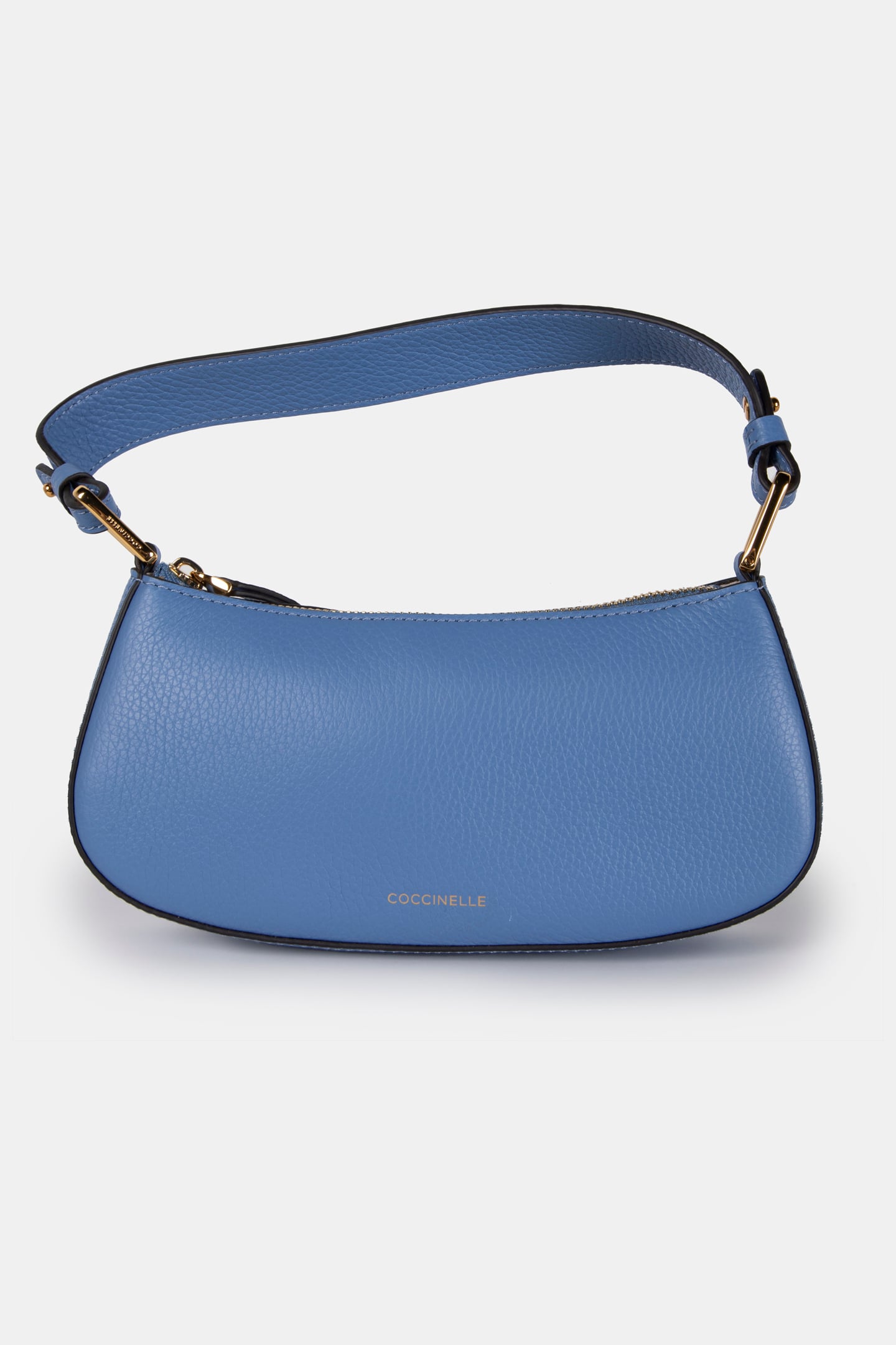 MINI SHOULDER BAG IN LEATHER IN BLUE 2