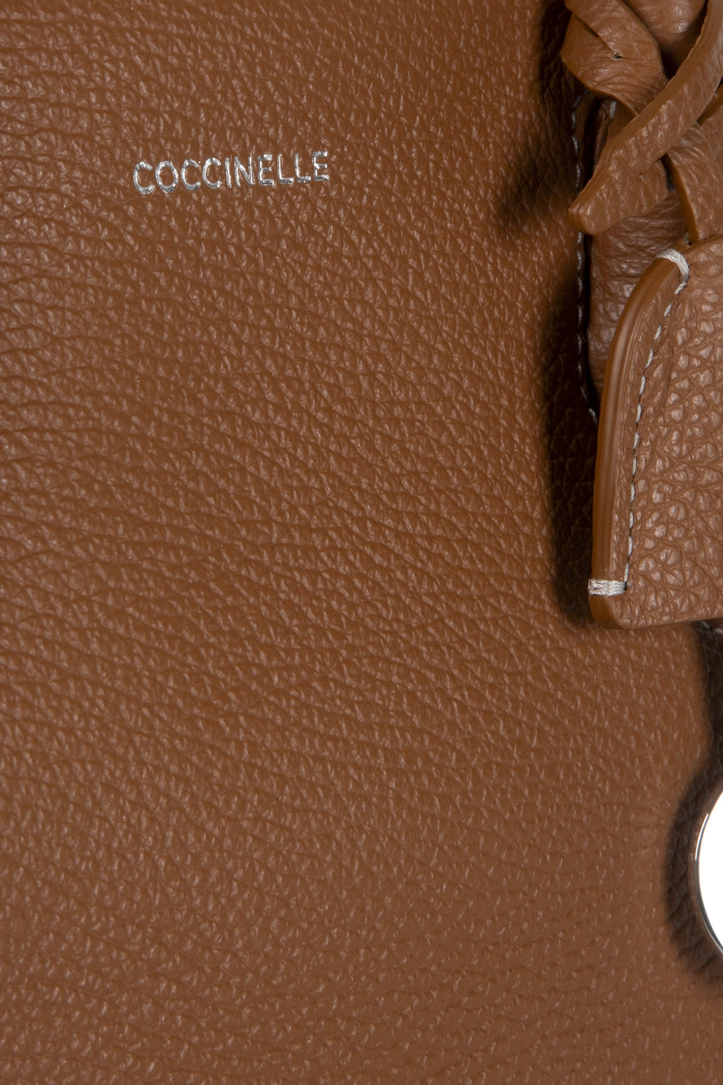 LEATHER MEDIUM SATCHEL BAG IN BROWN 5