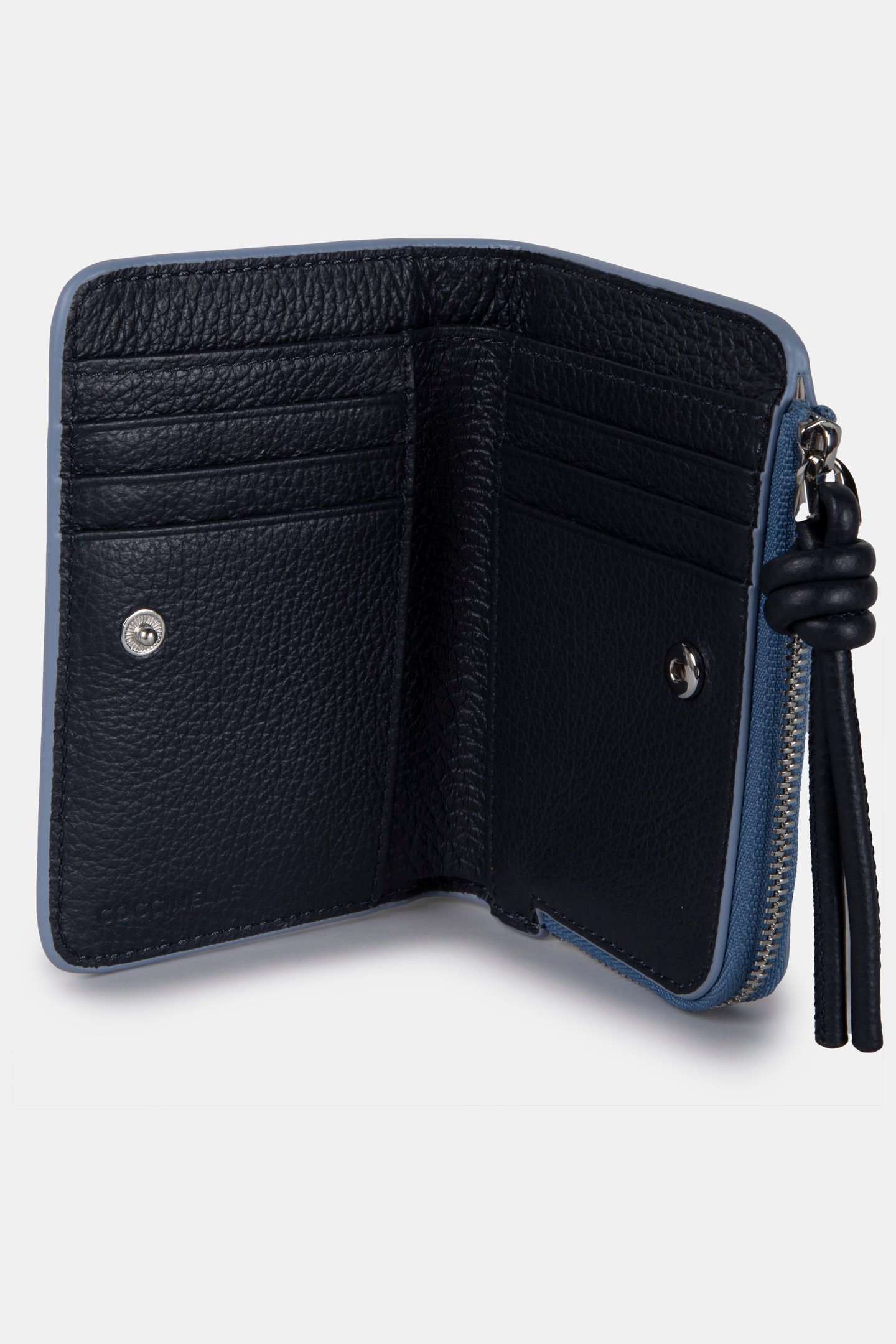 LEATHER PURSE IN BLUE 4