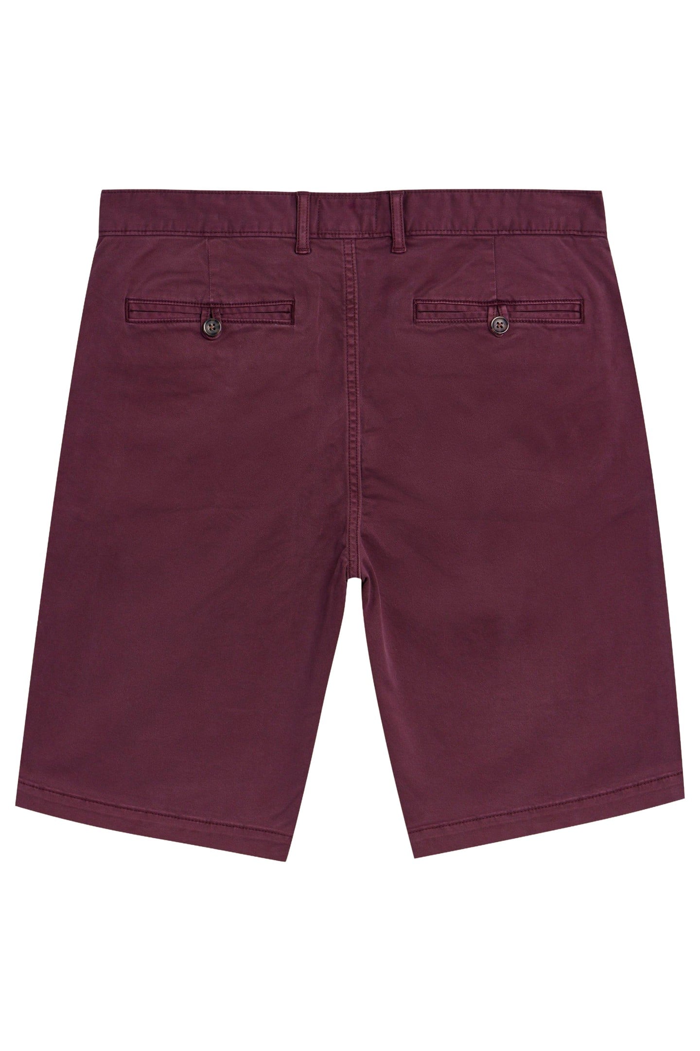 SUTTON ORGANIC CHINO SHORT DARK PLUM 5