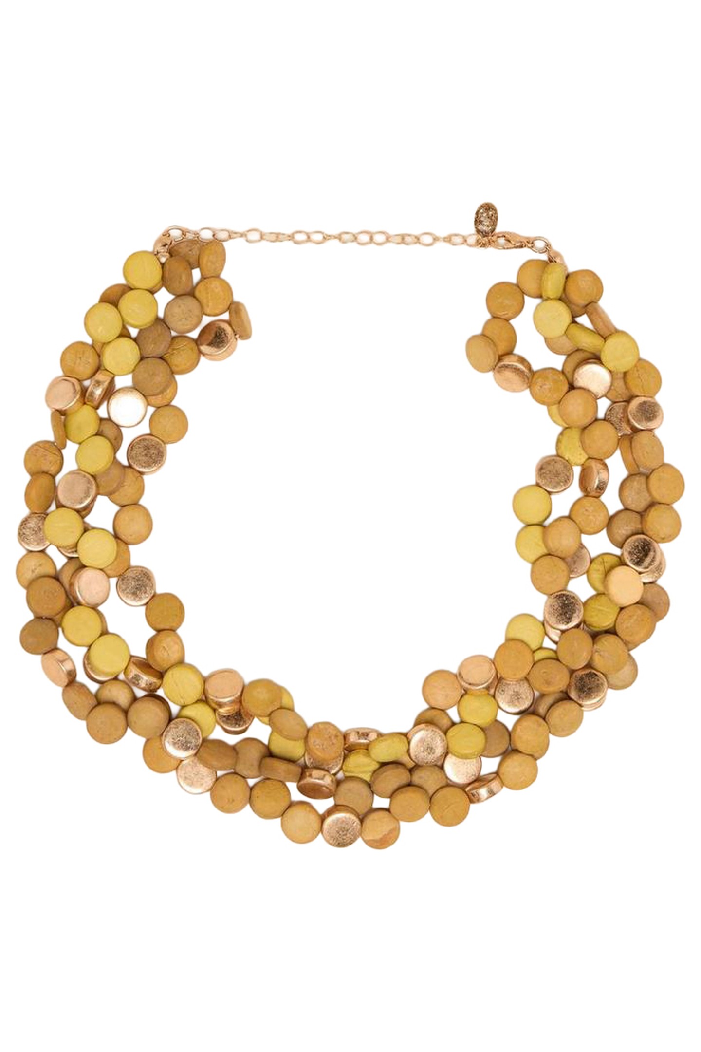 VERA CLUSTER NECKLACE YELLOW MULTI 1