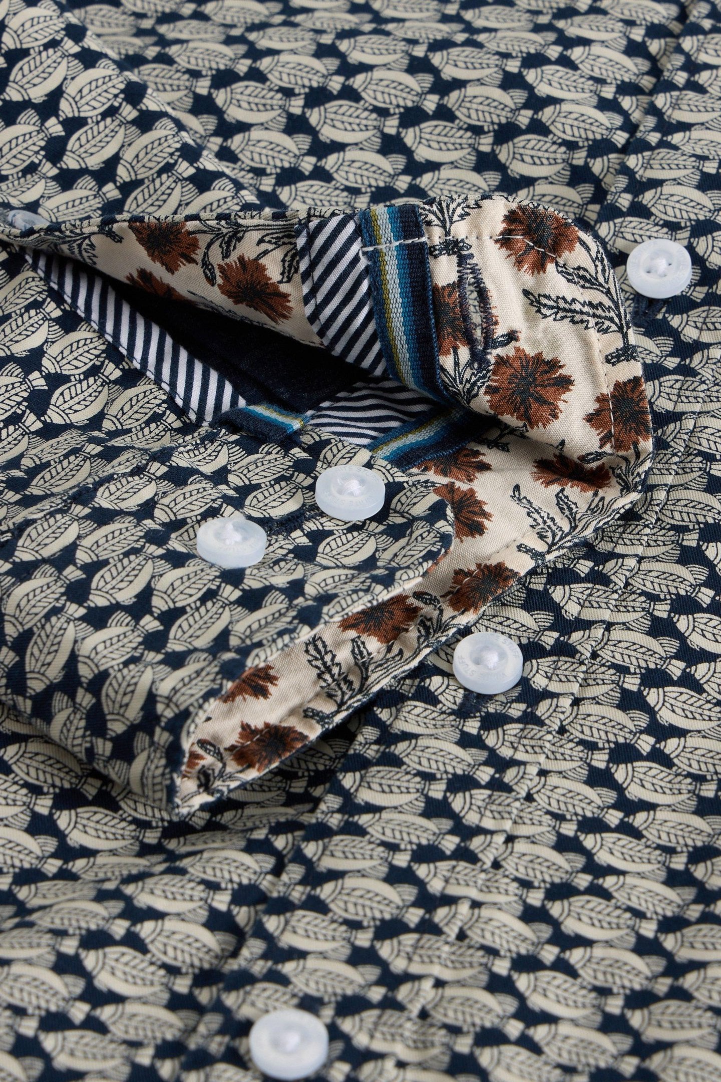FISH PRINTED SHIRT NAVY MULTI 5