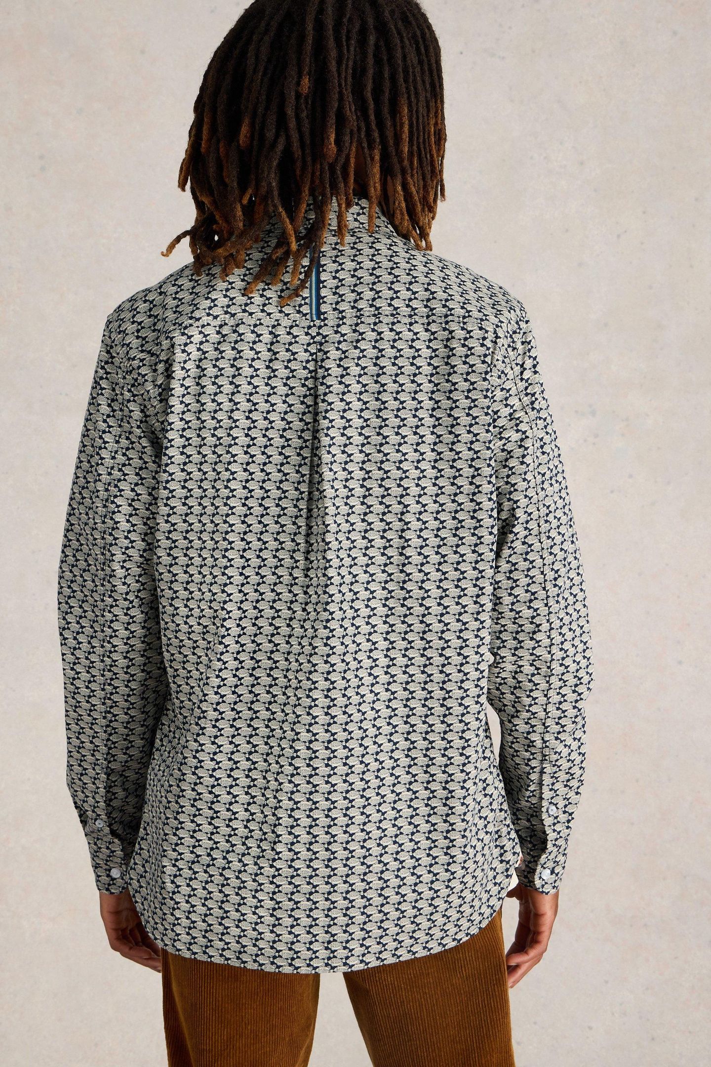 FISH PRINTED SHIRT NAVY MULTI 2