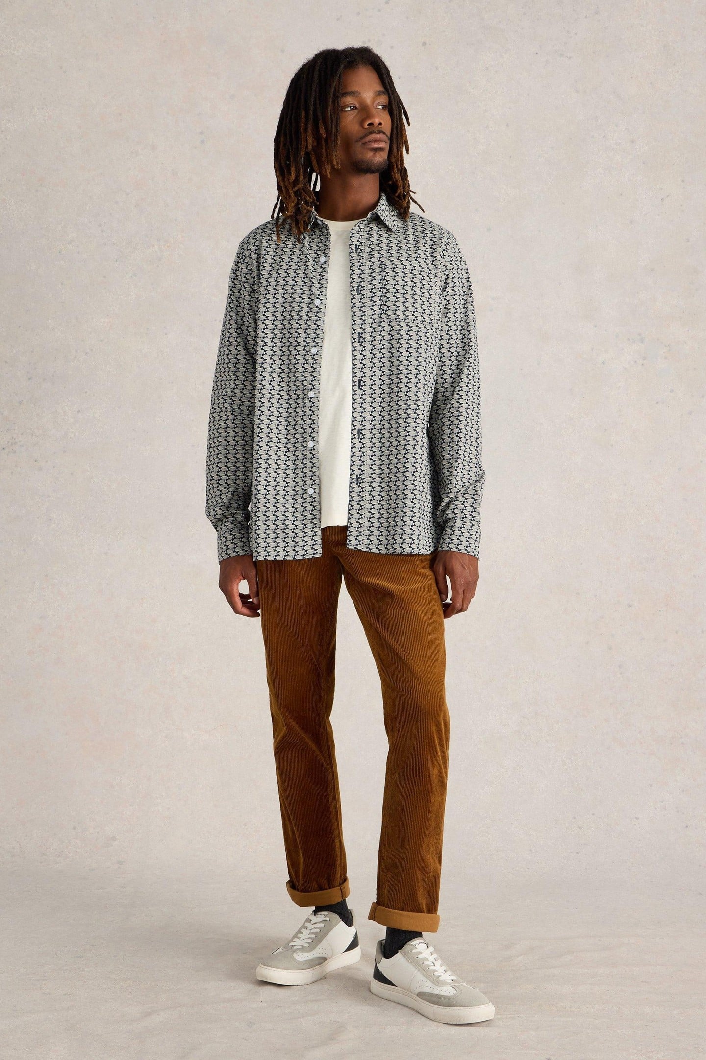 FISH PRINTED SHIRT NAVY MULTI 1