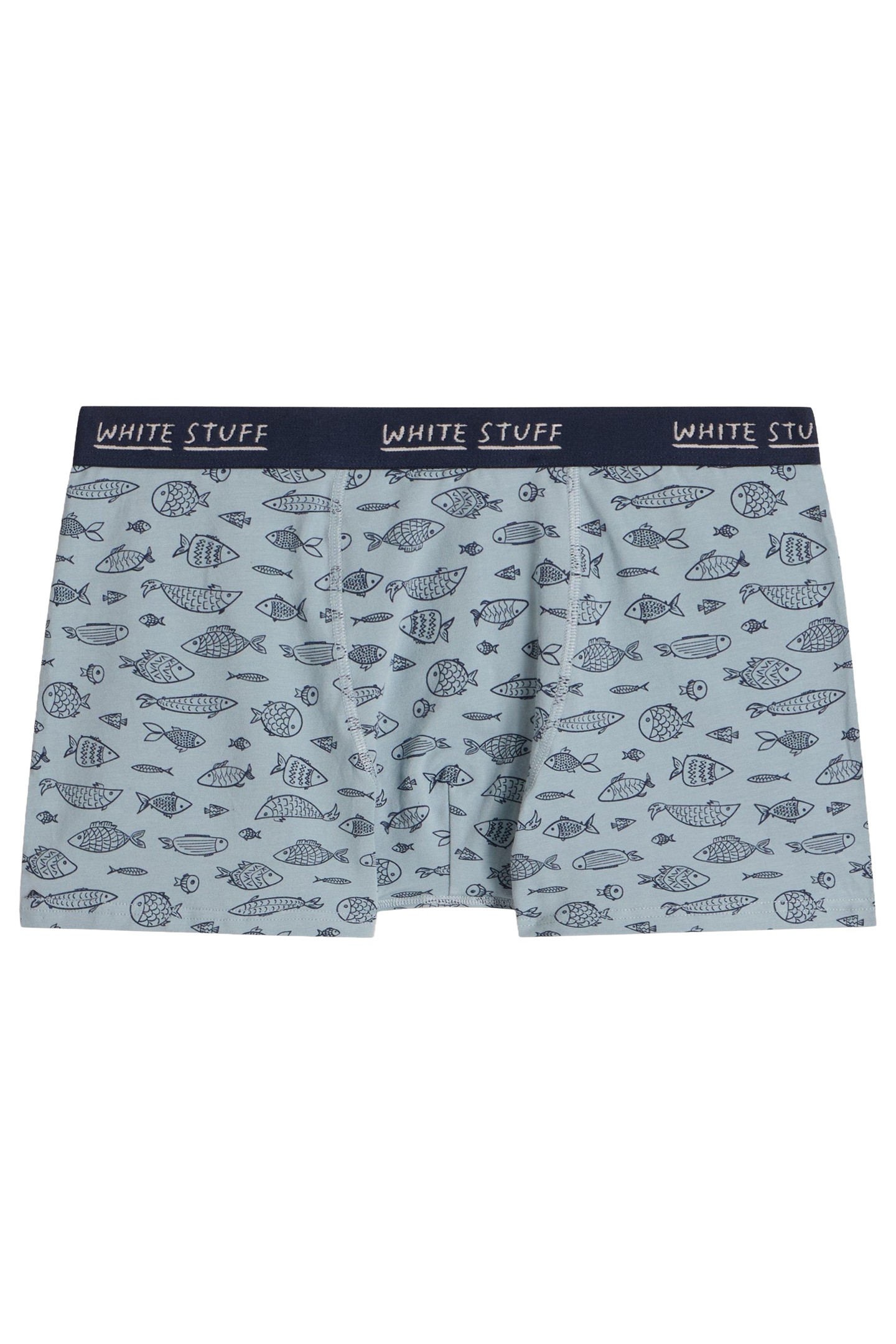 2PACK BOXERS - PLAIN & PRINT NAVY MULTI 1