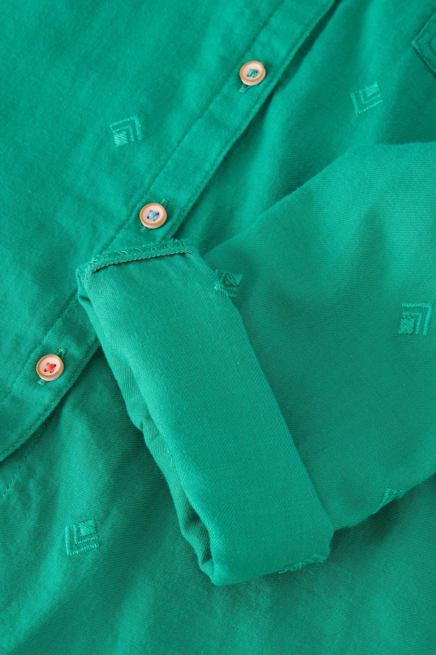 SOPHIE ORGANIC COTTON SHIRT BRIGHT GREEN 4