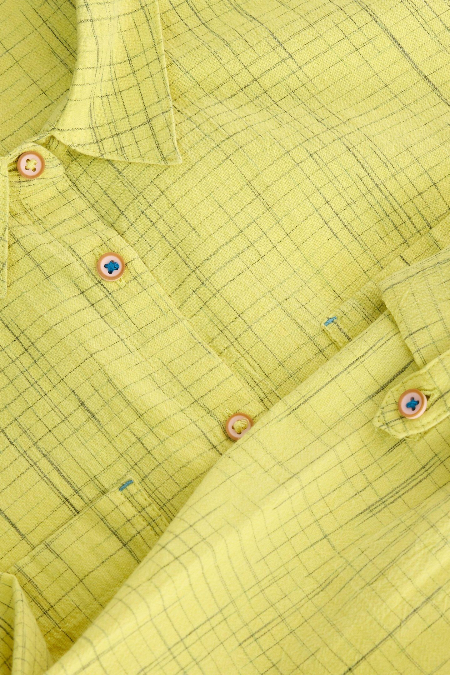 SOPHIE ORGANIC COTTON SHIRT YELLOW MULTI 5