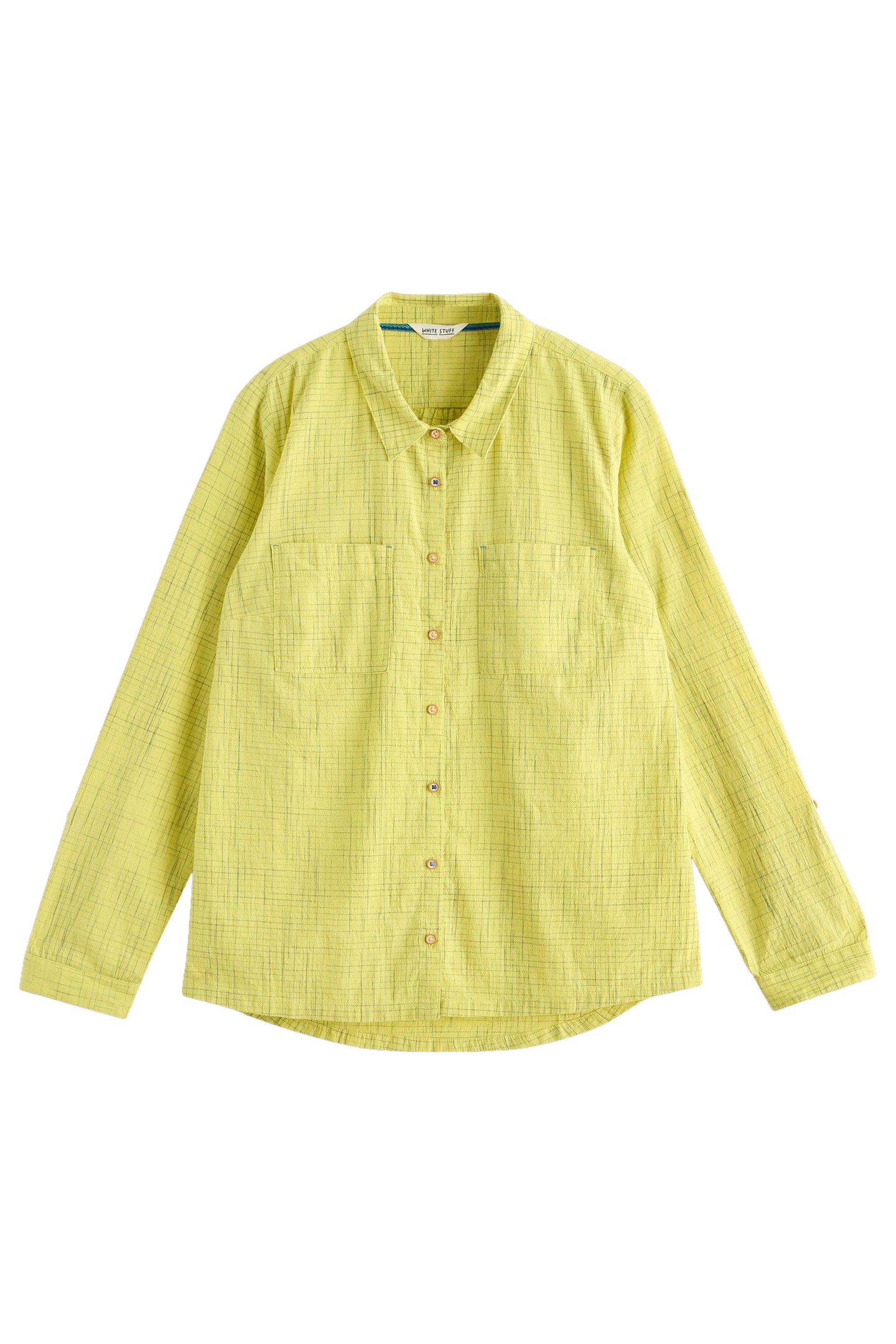 SOPHIE ORGANIC COTTON SHIRT YELLOW MULTI 4