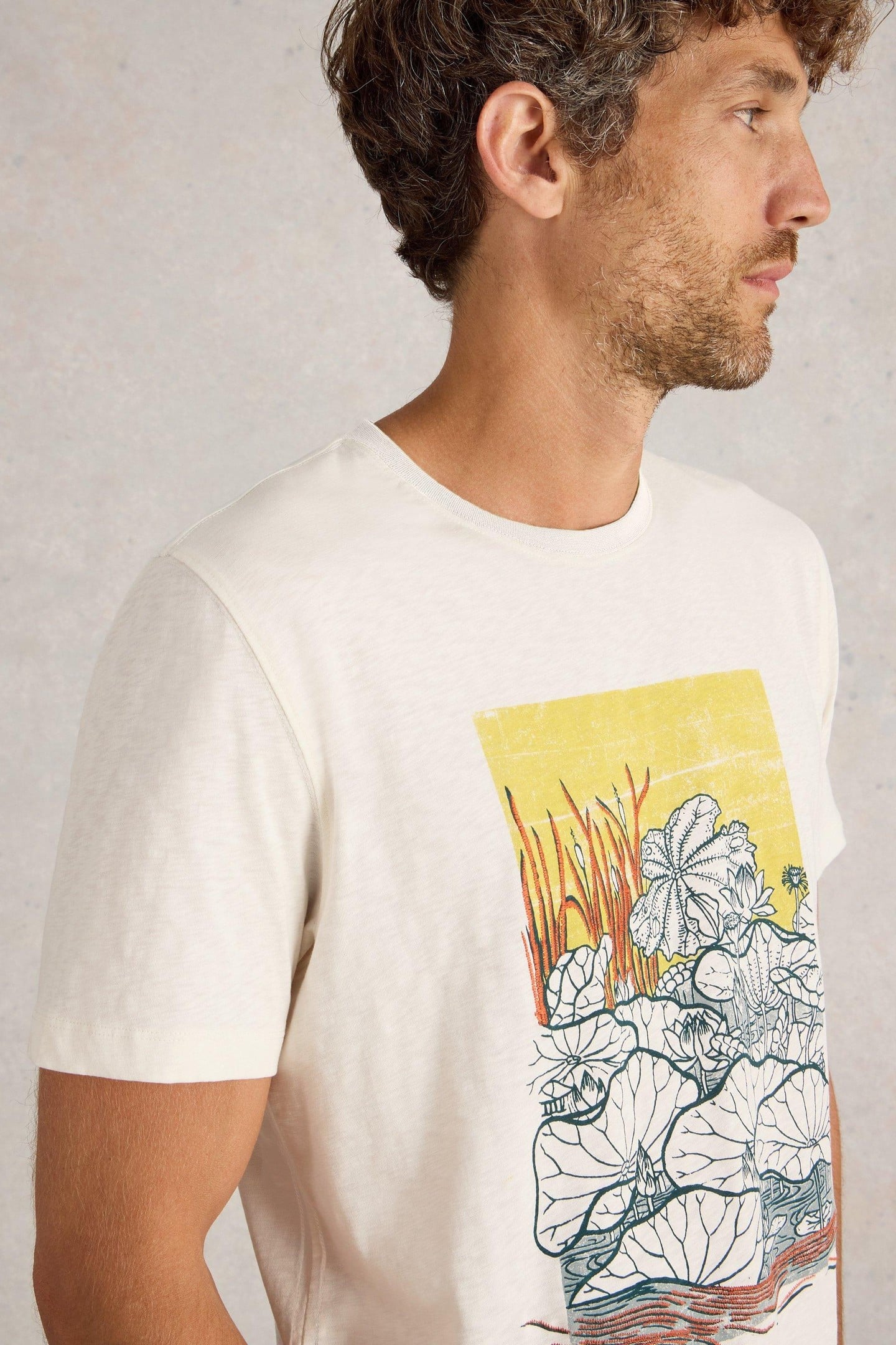 LILYPAD GRAPHIC TEE WHITE PRINT 6