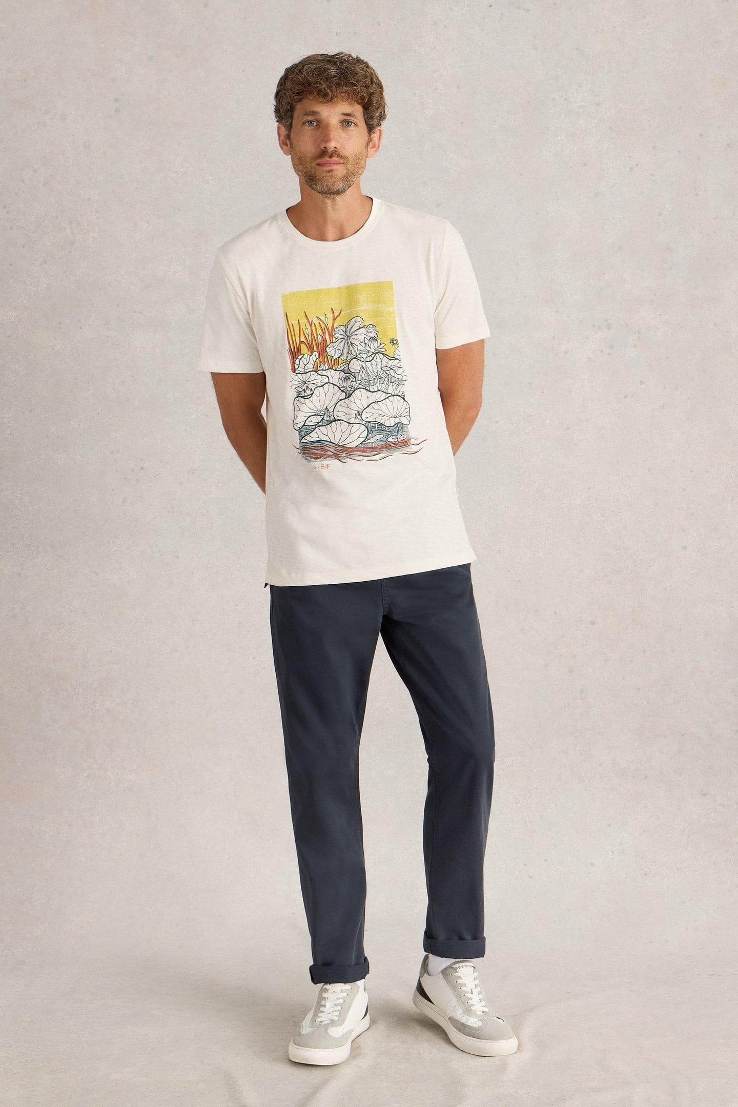 LILYPAD GRAPHIC TEE WHITE PRINT 2
