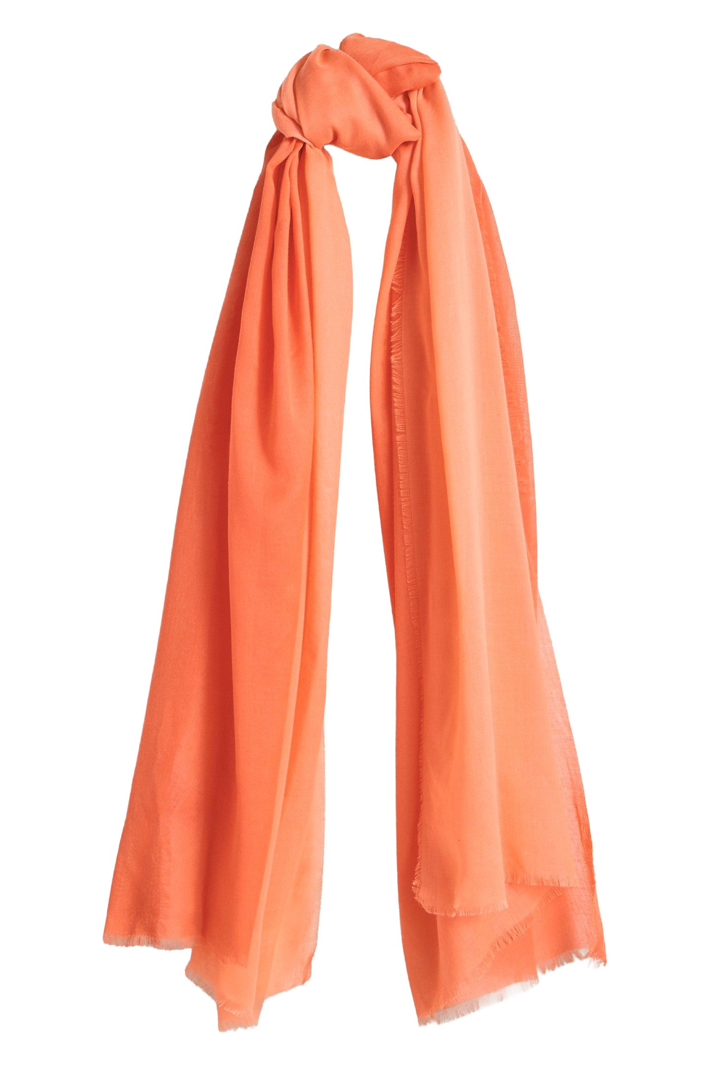PENNY PLAIN OVERSIZED SCARF MID CORAL 2