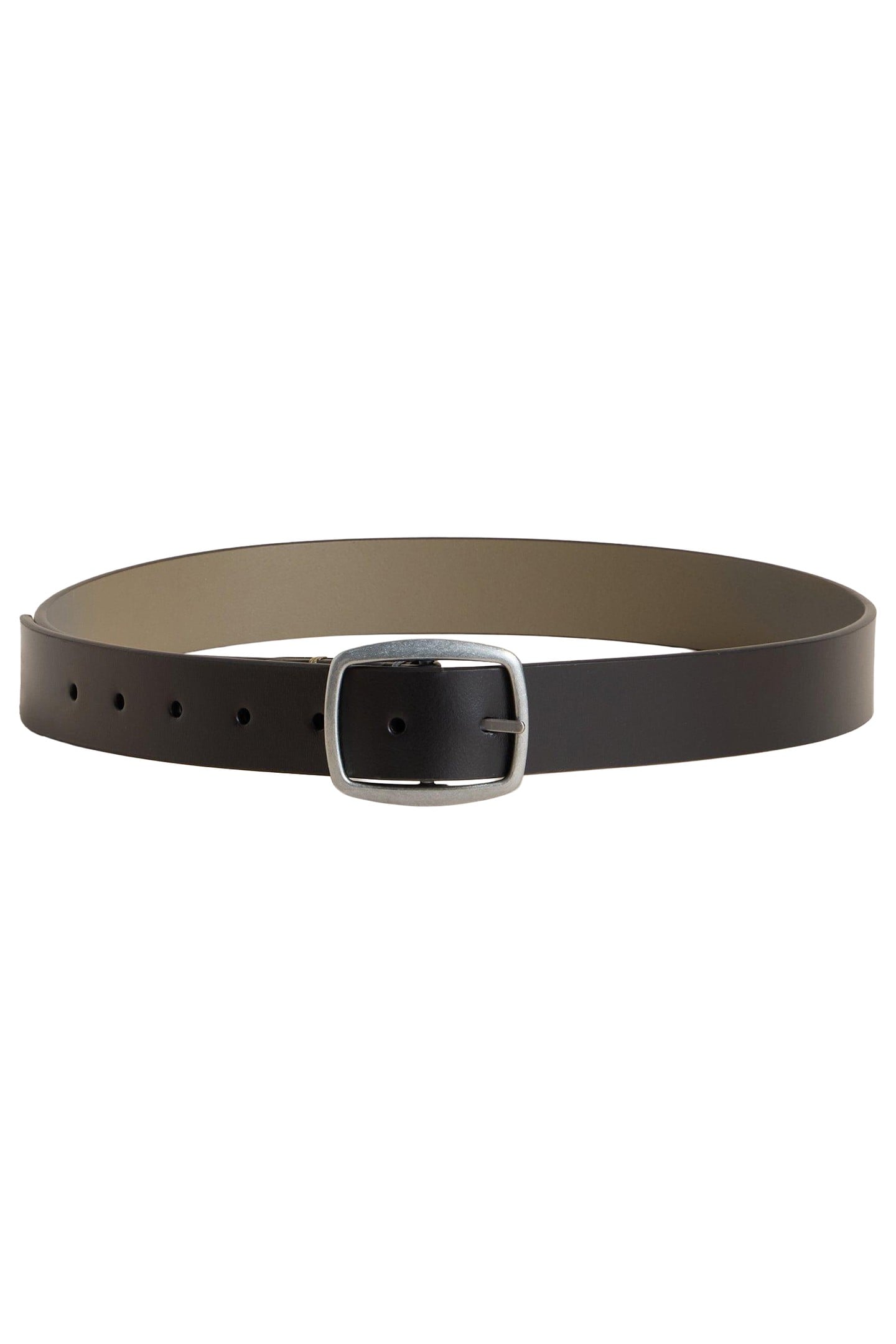 REVERSIBLE LEATHER BELT BLACK MULTI 1
