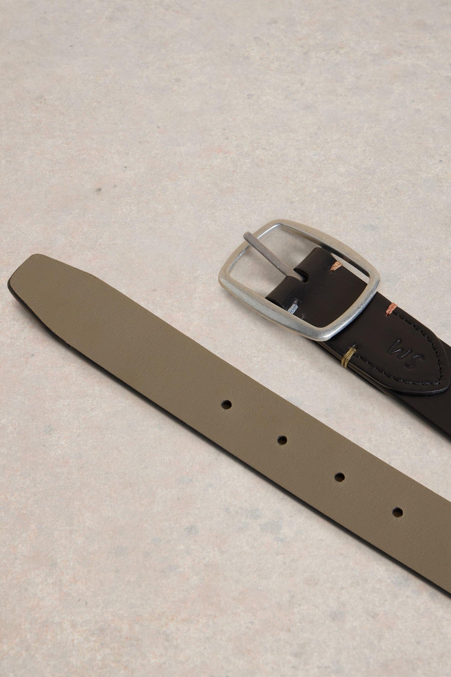 REVERSIBLE LEATHER BELT BLACK MULTI 3