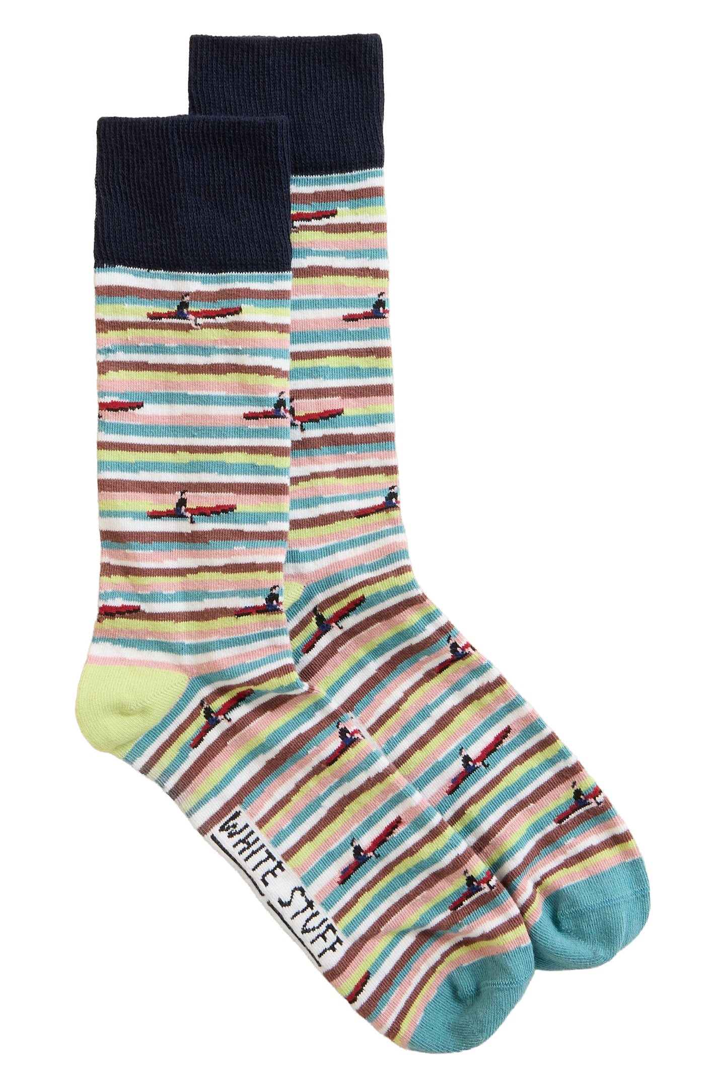 SURFER ANKLE SOCK NATURAL PRINT 1