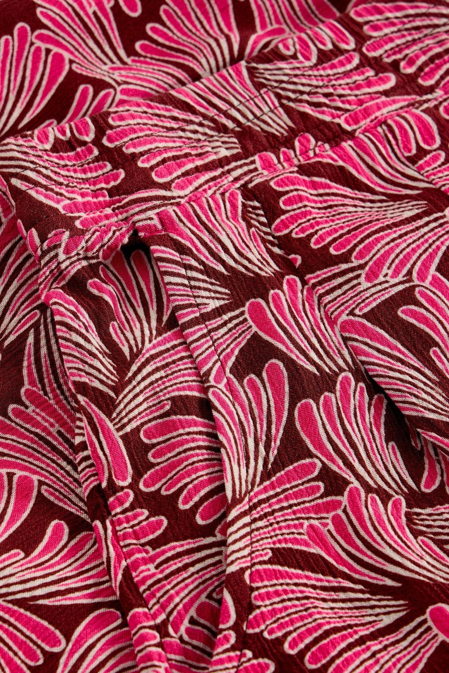 MATILDA CRINKLE SHORT PINK PRINT 4