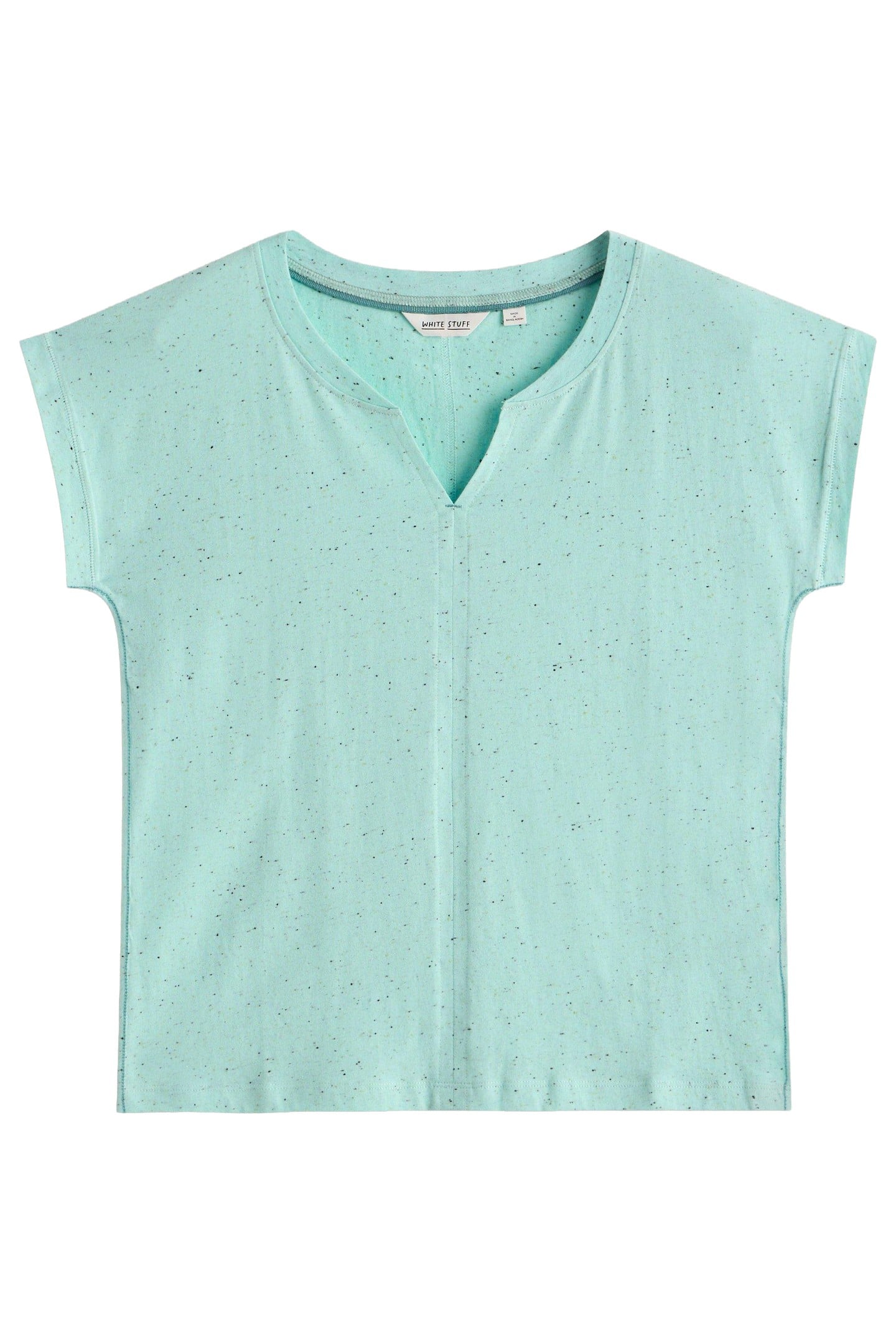 NELLY NEP NOTCH NECK TEE BRIGHT BLUE 4